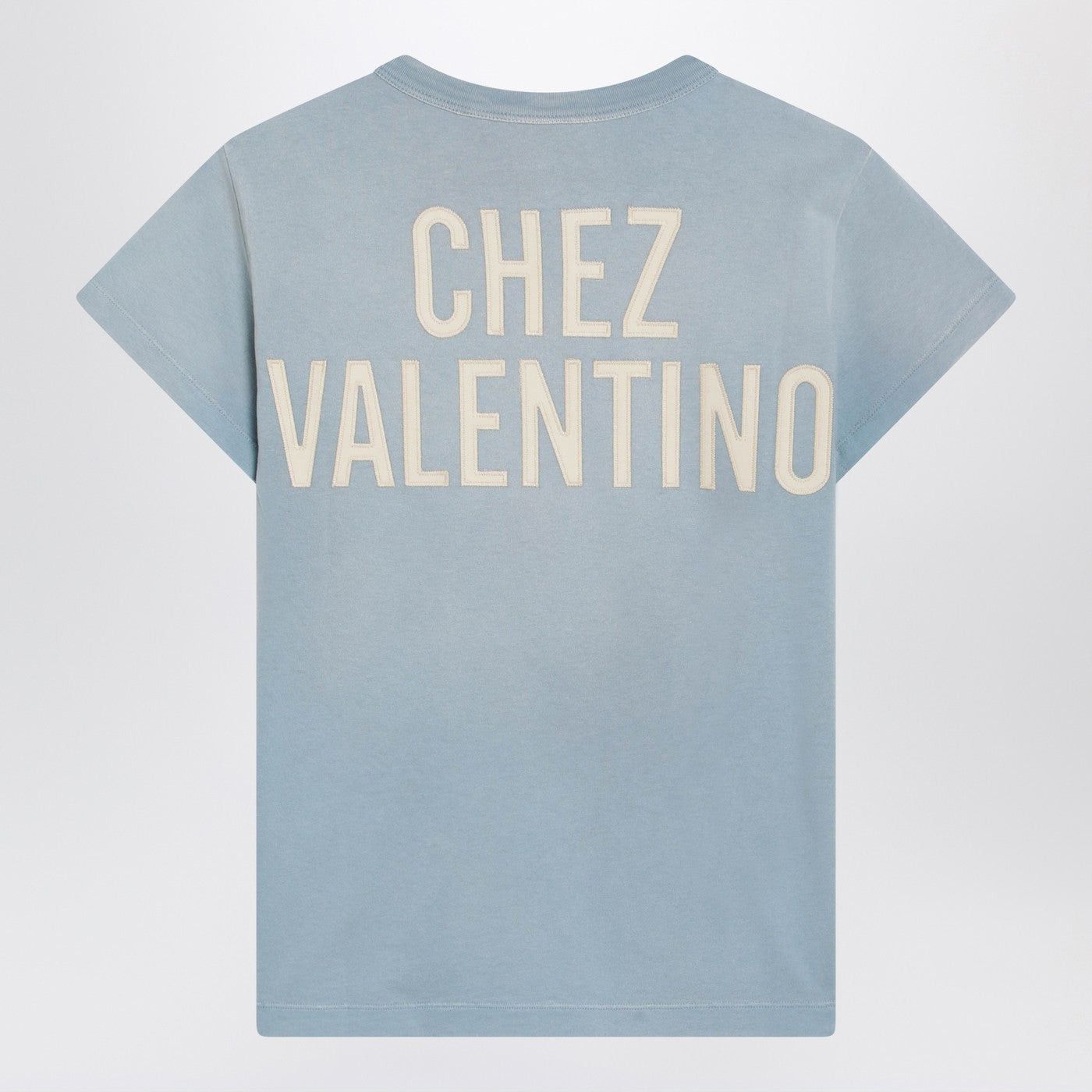 Valentino Valentino Light Blue Panther Lady T-Shirt Size M / US 6-8 / IT 42-44 - 2 Thumbnail