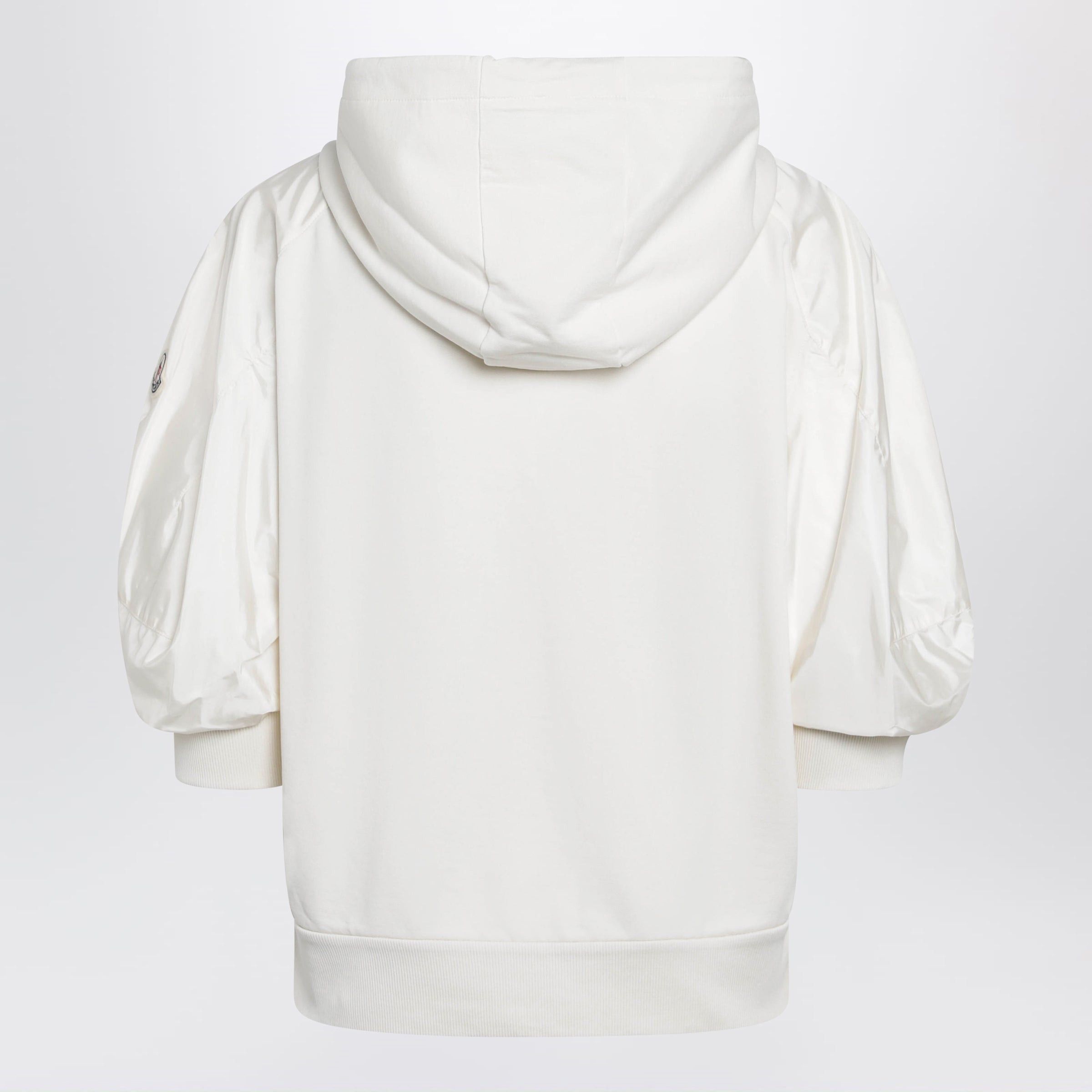 Moncler Moncler White Short-Sleeve Jersey Sweatshirt Size M / US 6-8 / IT 42-44 - 2 Thumbnail