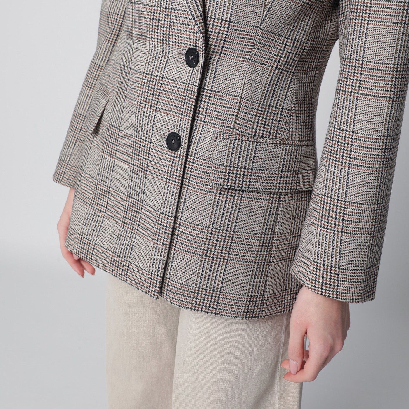 Anine Bing Anine Bing Asymmetric Prince Of Wales Jacket Size M / US 6-8 / IT 42-44 - 2 Thumbnail