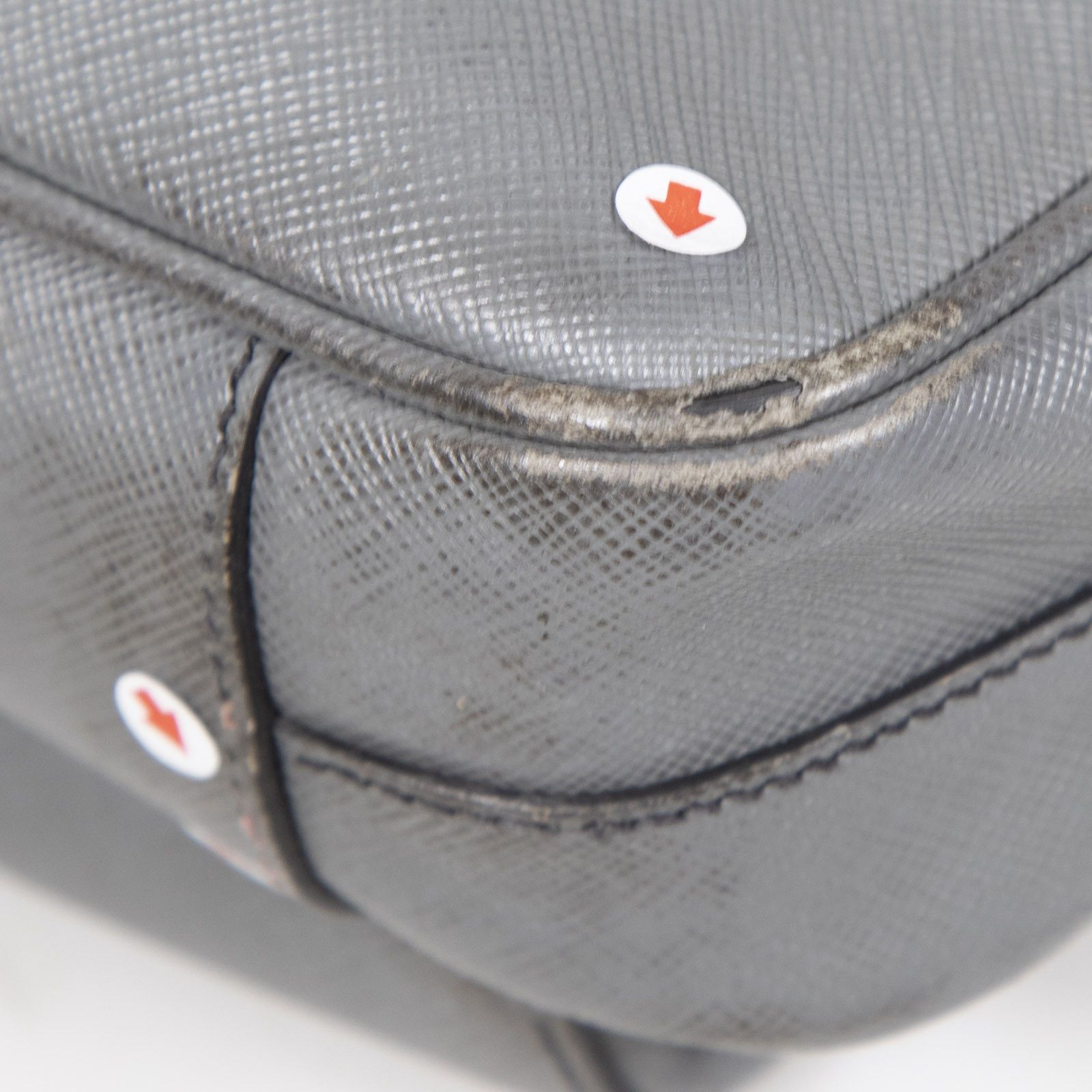 Prada Grey Saffiano Leather Briefcase Bag Size ONE SIZE - 17 Thumbnail