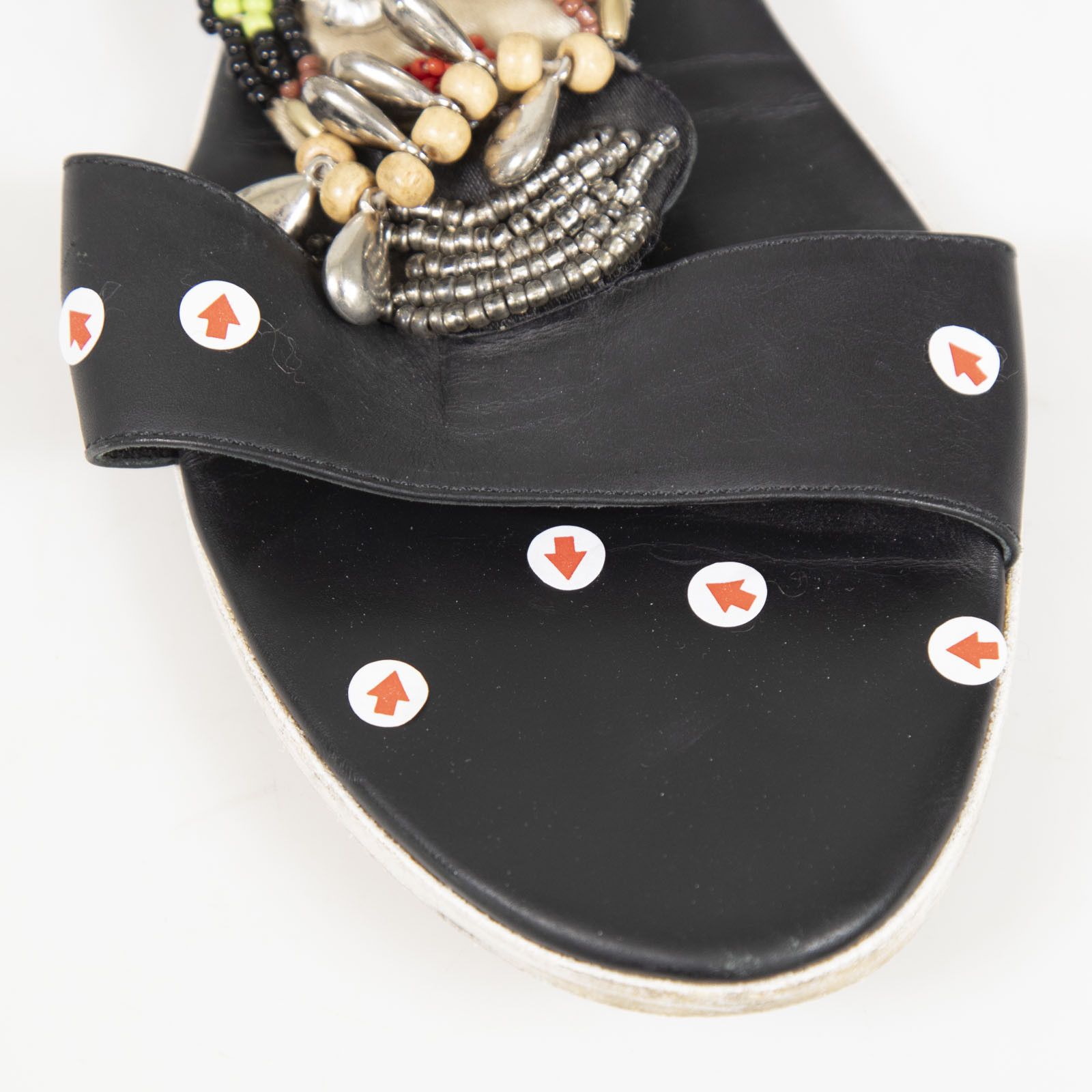 Rupert Sanderson Black Leather Cara Sandals Size US 8 / IT 38 - 6 Thumbnail