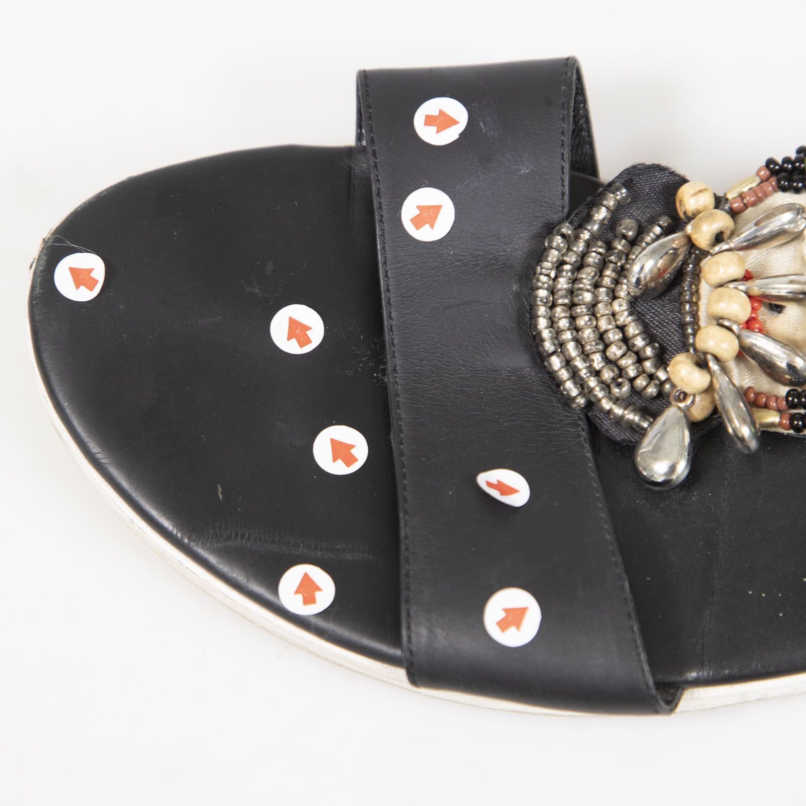Rupert Sanderson Black Leather Cara Sandals Size US 8 / IT 38 - 7 Thumbnail