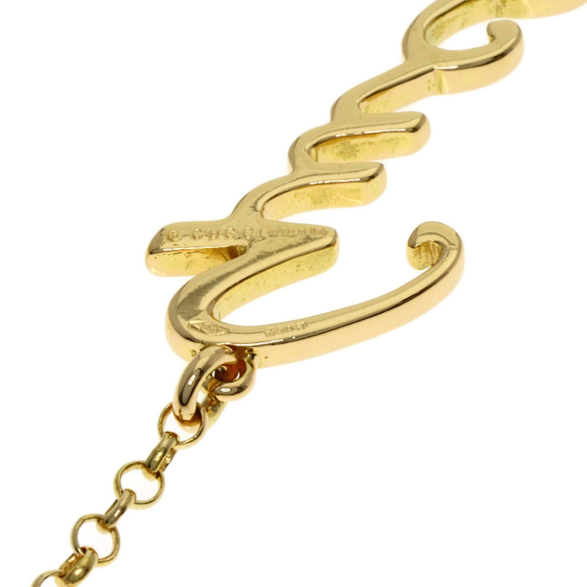 Gucci Gucci Logo Necklace 18K Yellow Gold Women's GUCCI Size ONE SIZE - 5 Thumbnail