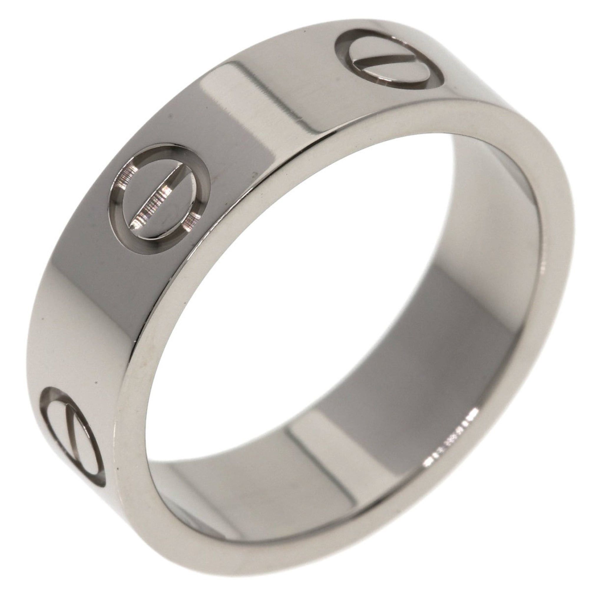 Cartier Cartier Love Ring #53, 18K White Gold, Women's Ring, CARTIER Size ONE SIZE - 2 Thumbnail