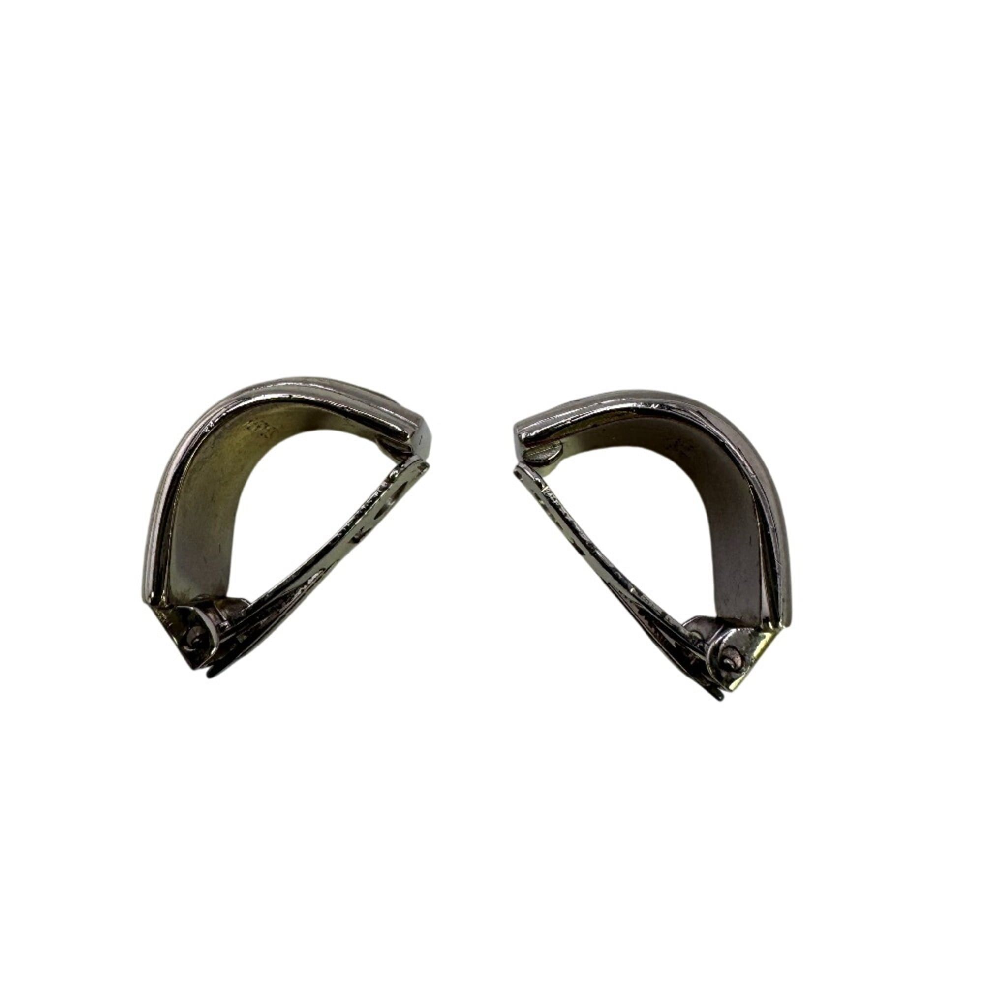 Hermes HERMES enamel earrings, silver jewelry. Size ONE SIZE - 4 Thumbnail