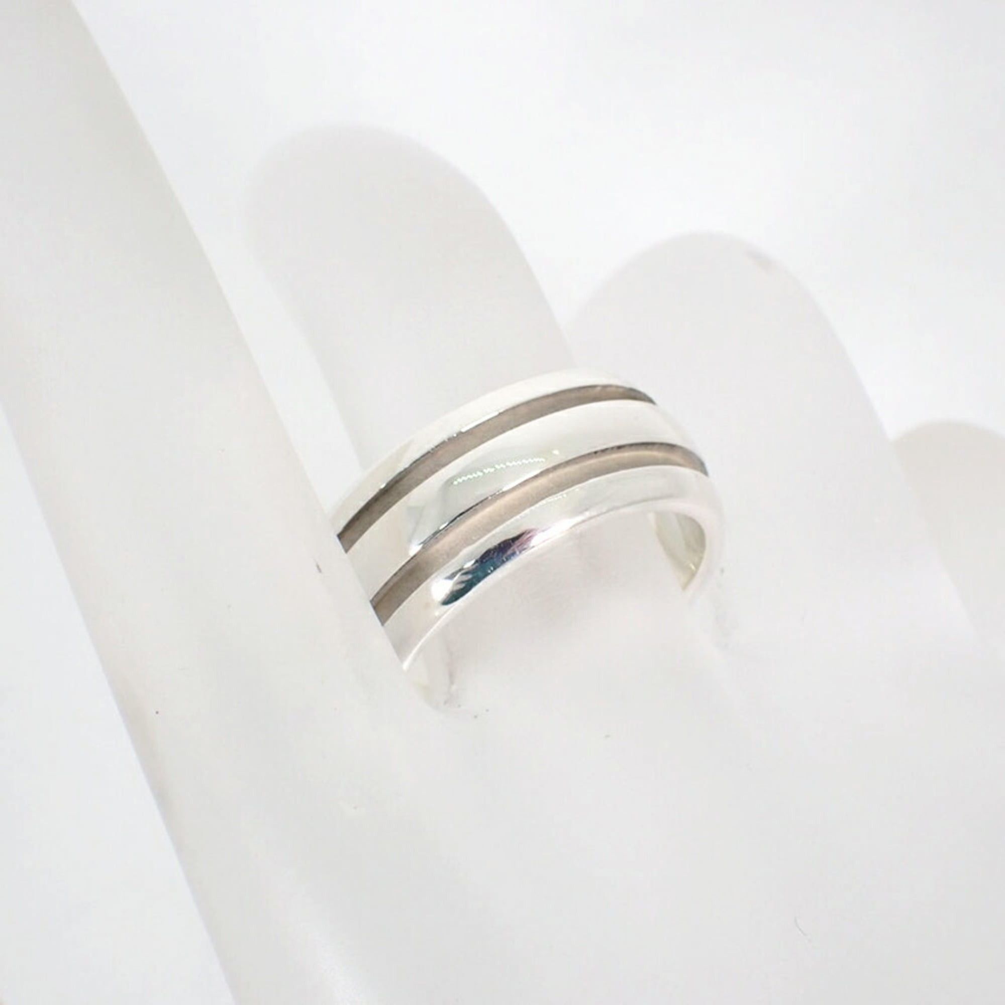 Tiffany & Co. TIFFANY & Co. 925 Double Line Ring, Size 16.5 Size ONE SIZE - 6 Thumbnail