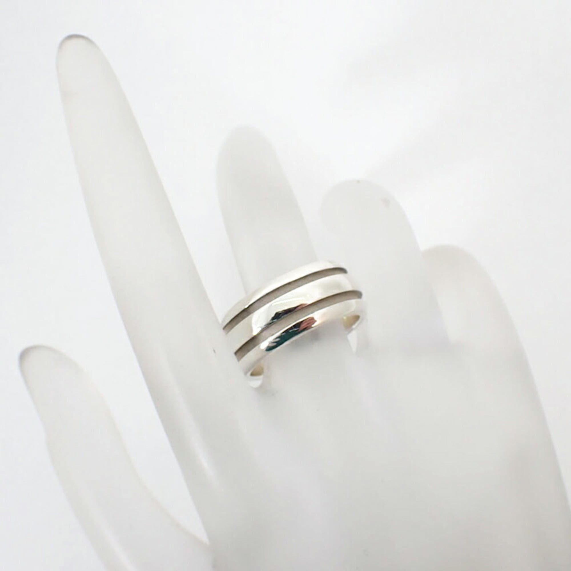 Tiffany & Co. TIFFANY & Co. 925 Double Line Ring, Size 16.5 Size ONE SIZE - 4 Thumbnail