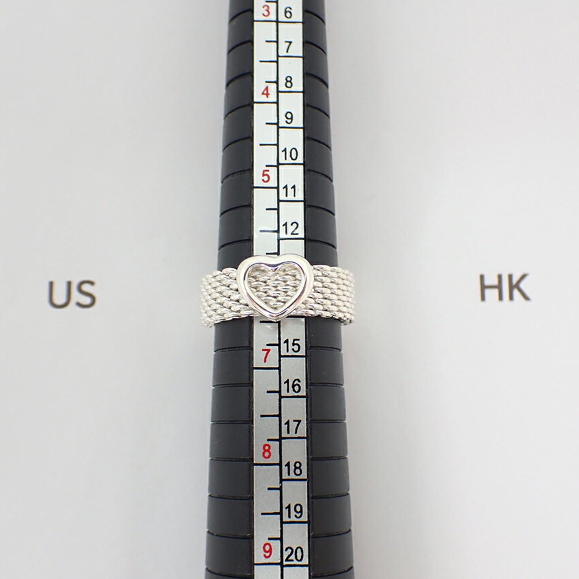 Tiffany & Co. TIFFANY & Co. 925 Heart Somerset Mesh Ring, Size 12.5 Size ONE SIZE - 10 Thumbnail