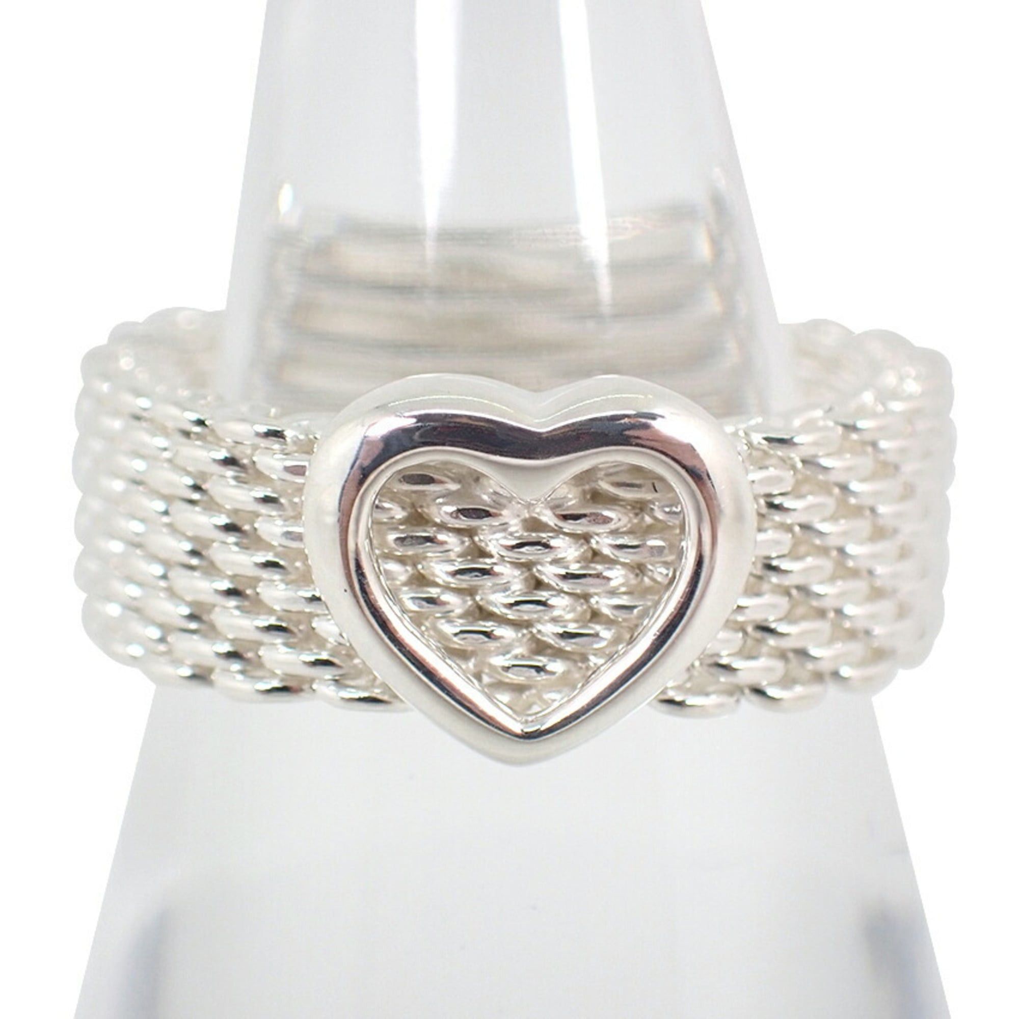 Tiffany & Co. TIFFANY & Co. 925 Heart Somerset Mesh Ring, Size 12.5 Size ONE SIZE - 2 Thumbnail