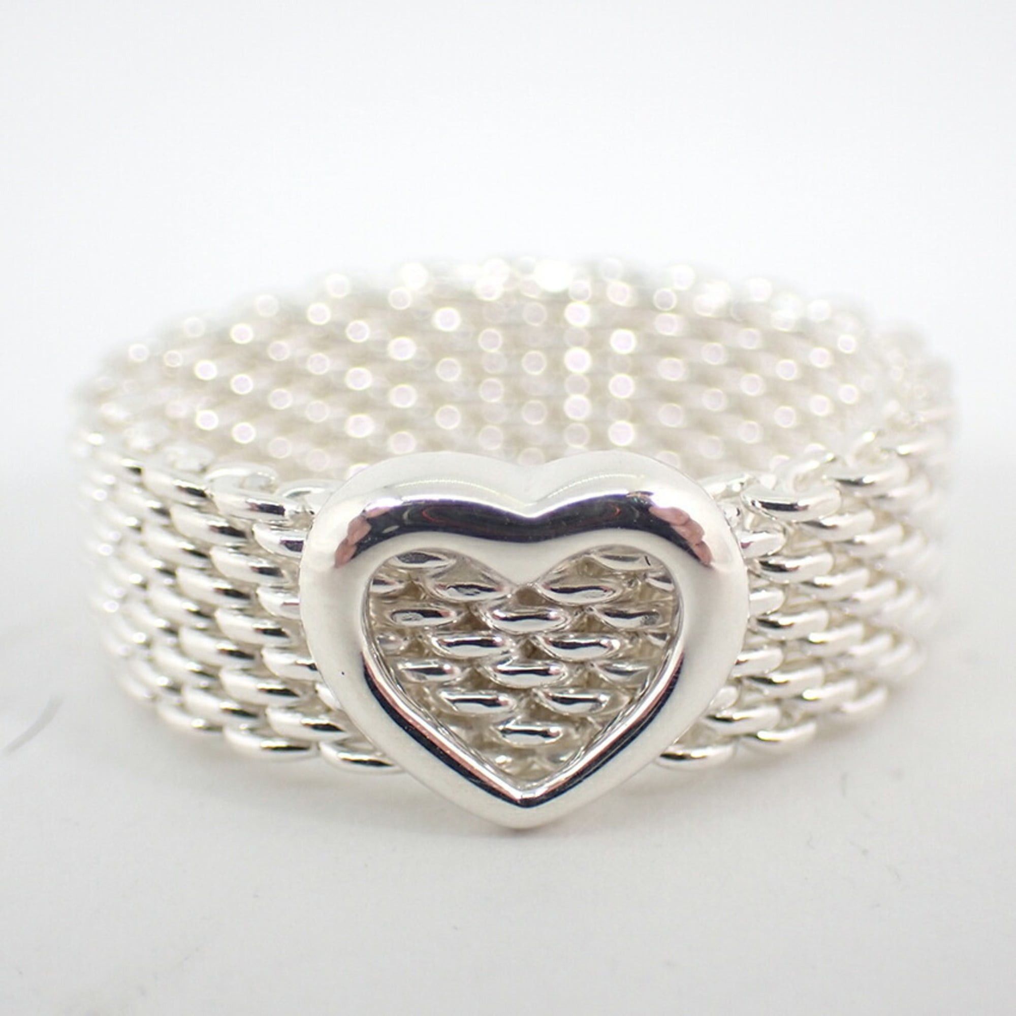 Tiffany & Co. TIFFANY & Co. 925 Heart Somerset Mesh Ring, Size 12.5 Size ONE SIZE - 7 Thumbnail