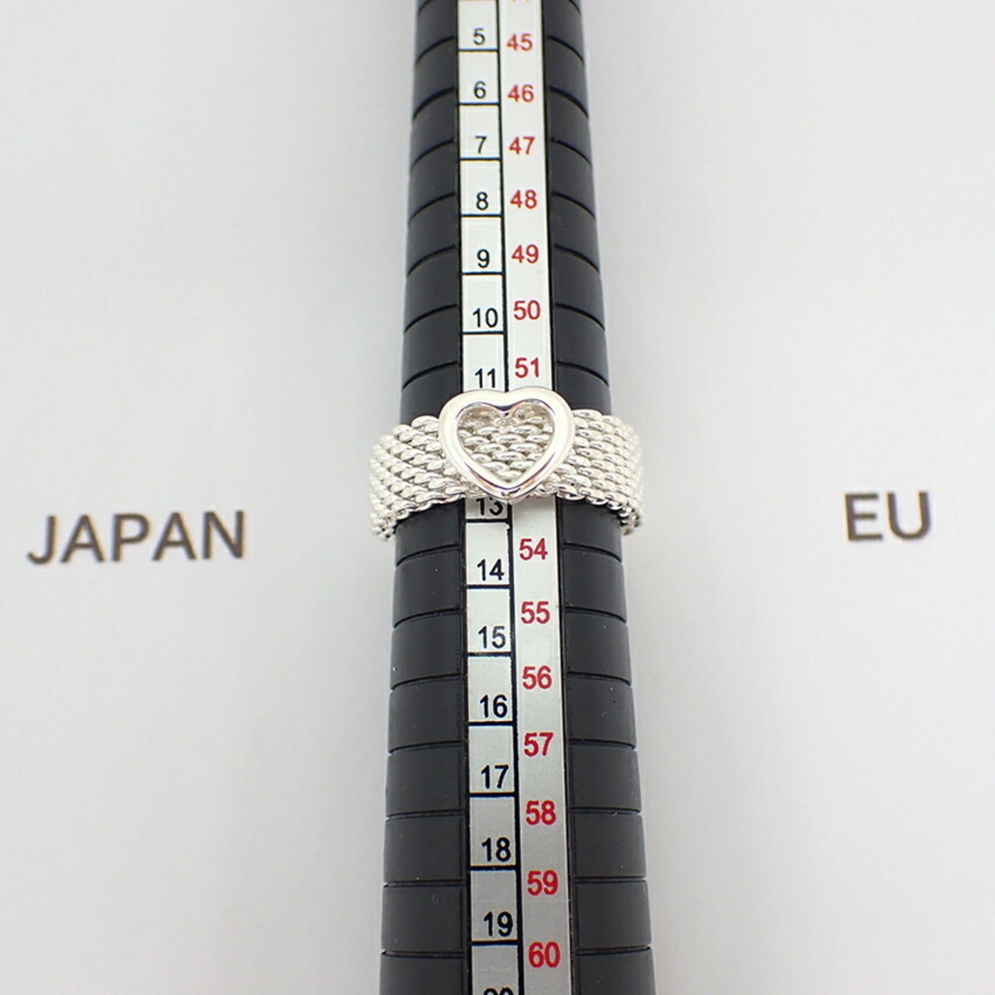 Tiffany & Co. TIFFANY & Co. 925 Heart Somerset Mesh Ring, Size 12.5 Size ONE SIZE - 9 Thumbnail