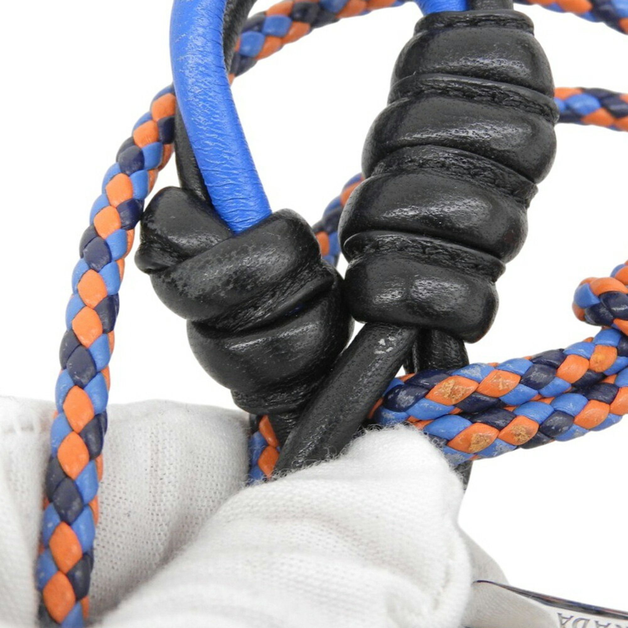 Prada Prada Robot Popstring Bag Charm - Leather, Metal Blue, Black, Orange, Green Size ONE SIZE - 3 Thumbnail