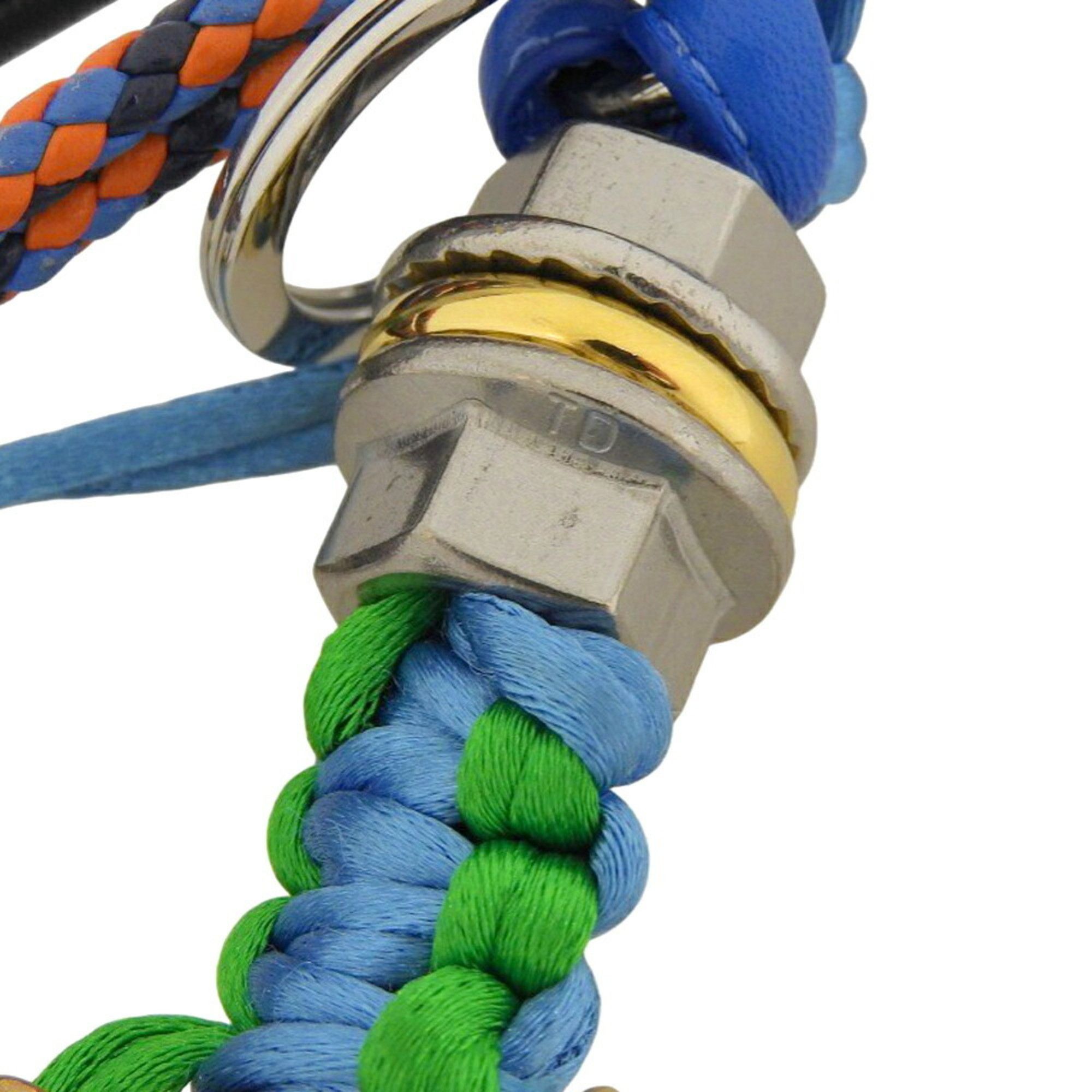 Prada Prada Robot Popstring Bag Charm - Leather, Metal Blue, Black, Orange, Green Size ONE SIZE - 6 Thumbnail