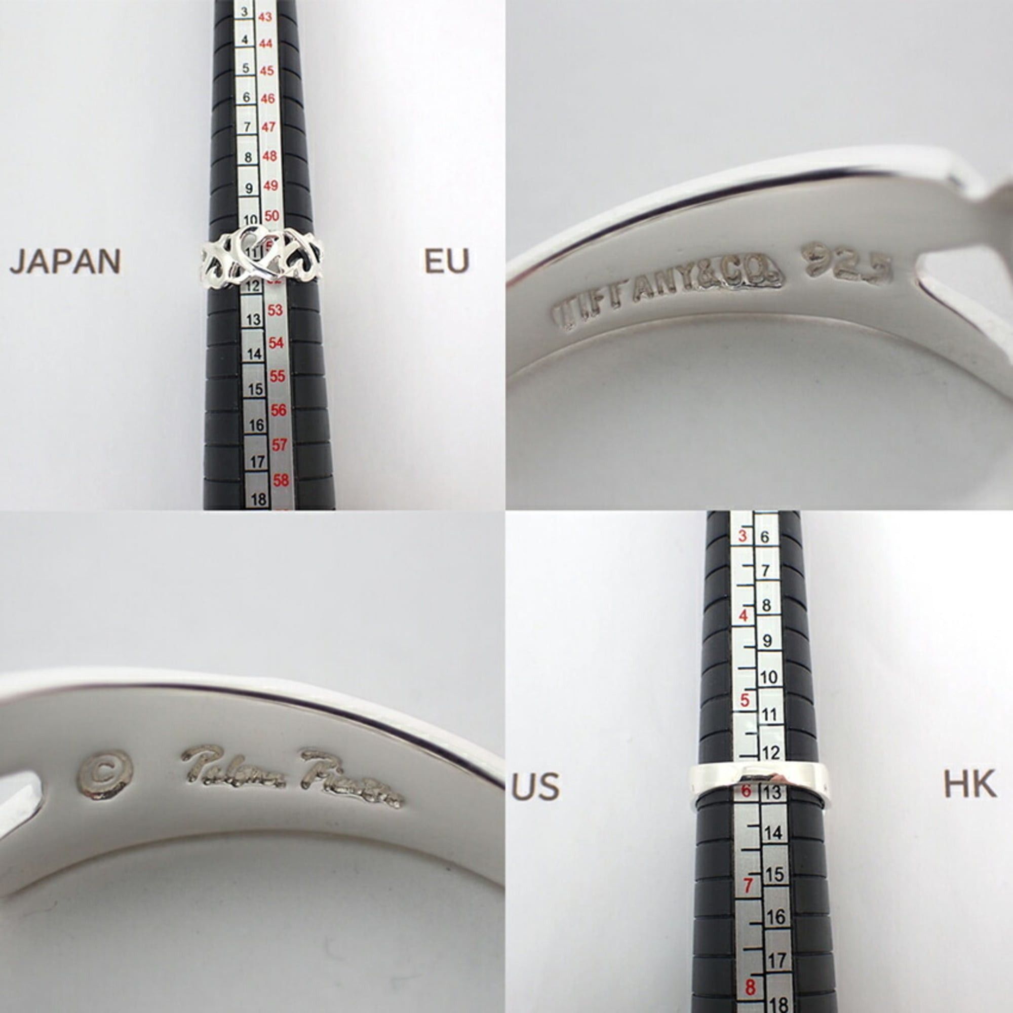Tiffany & Co. TIFFANY & Co. 925 Triple Loving Heart Ring, Size 10 Size ONE SIZE - 10 Thumbnail