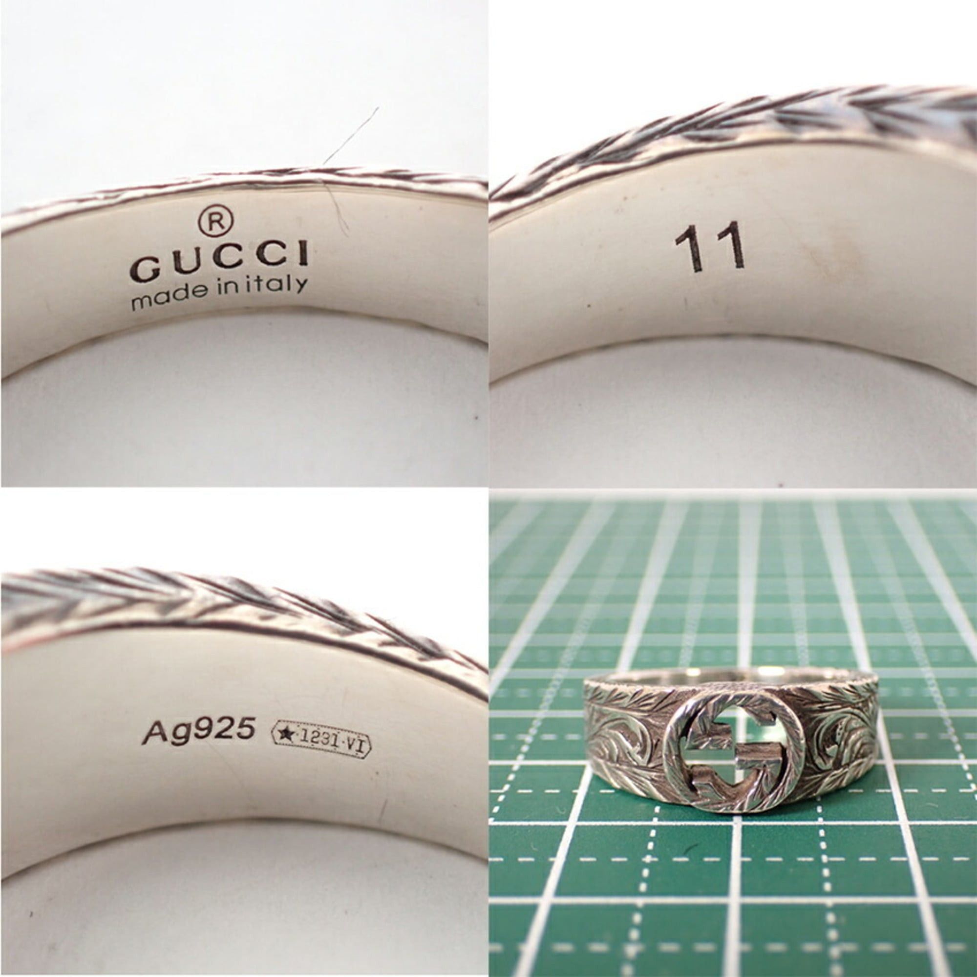Gucci GUCCI Ag925 Arabesque G Ring, Size 11 Size ONE SIZE - 11 Thumbnail