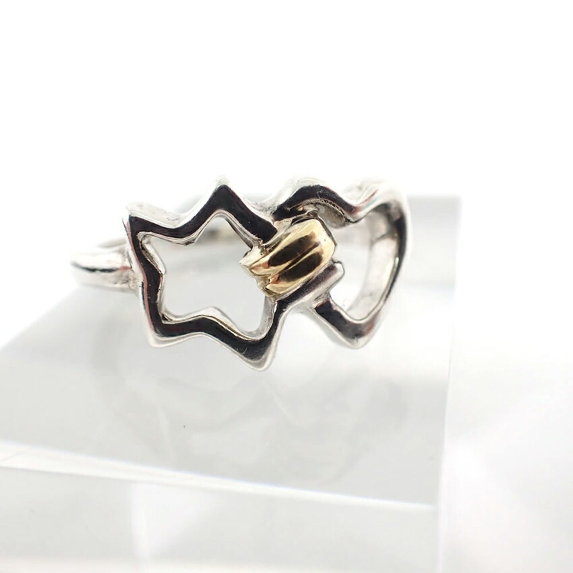 Tiffany & Co. TIFFANY & Co. 925 750 Double Star Ring, Size 13 Size ONE SIZE - 7 Thumbnail