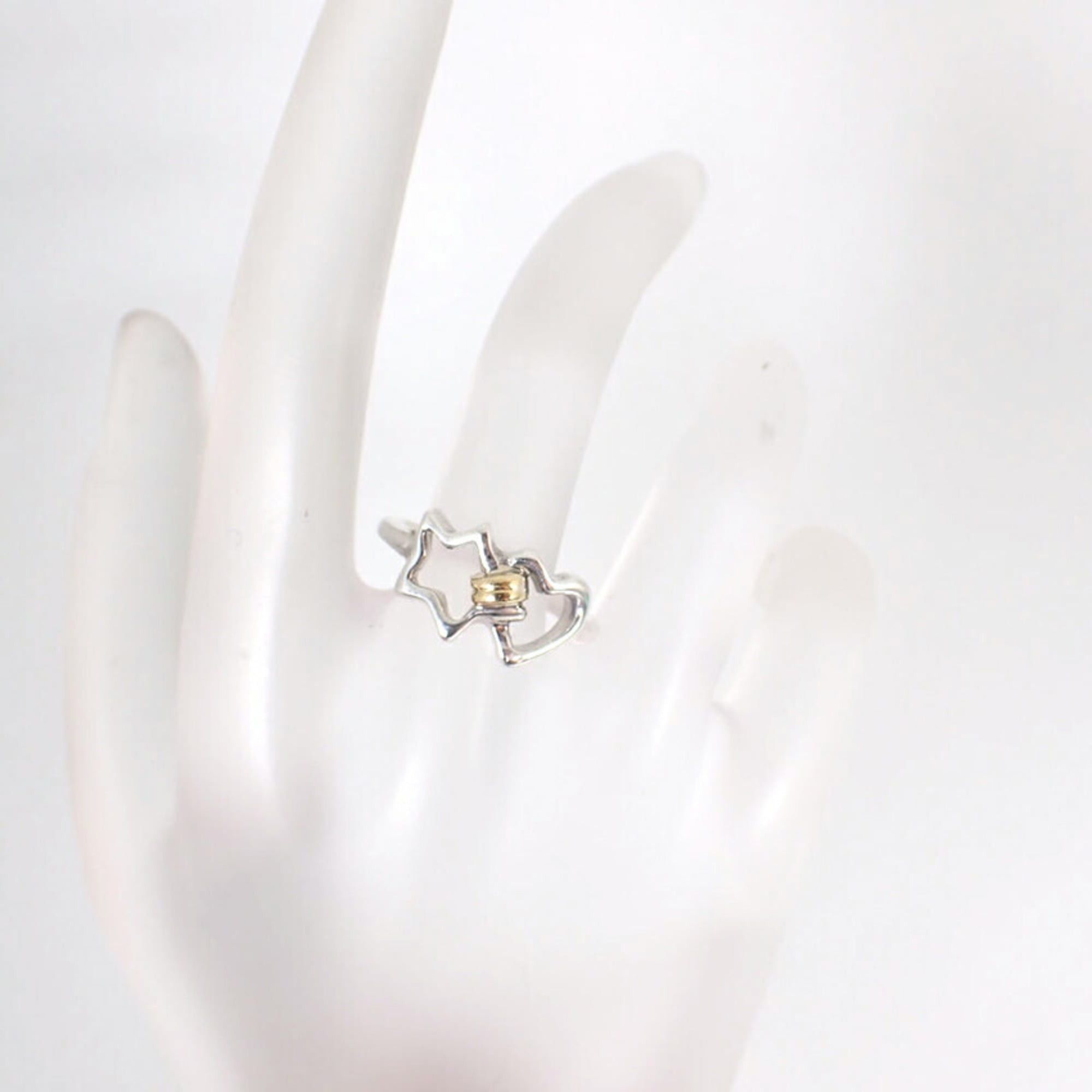 Tiffany & Co. TIFFANY & Co. 925 750 Double Star Ring, Size 13 Size ONE SIZE - 5 Thumbnail