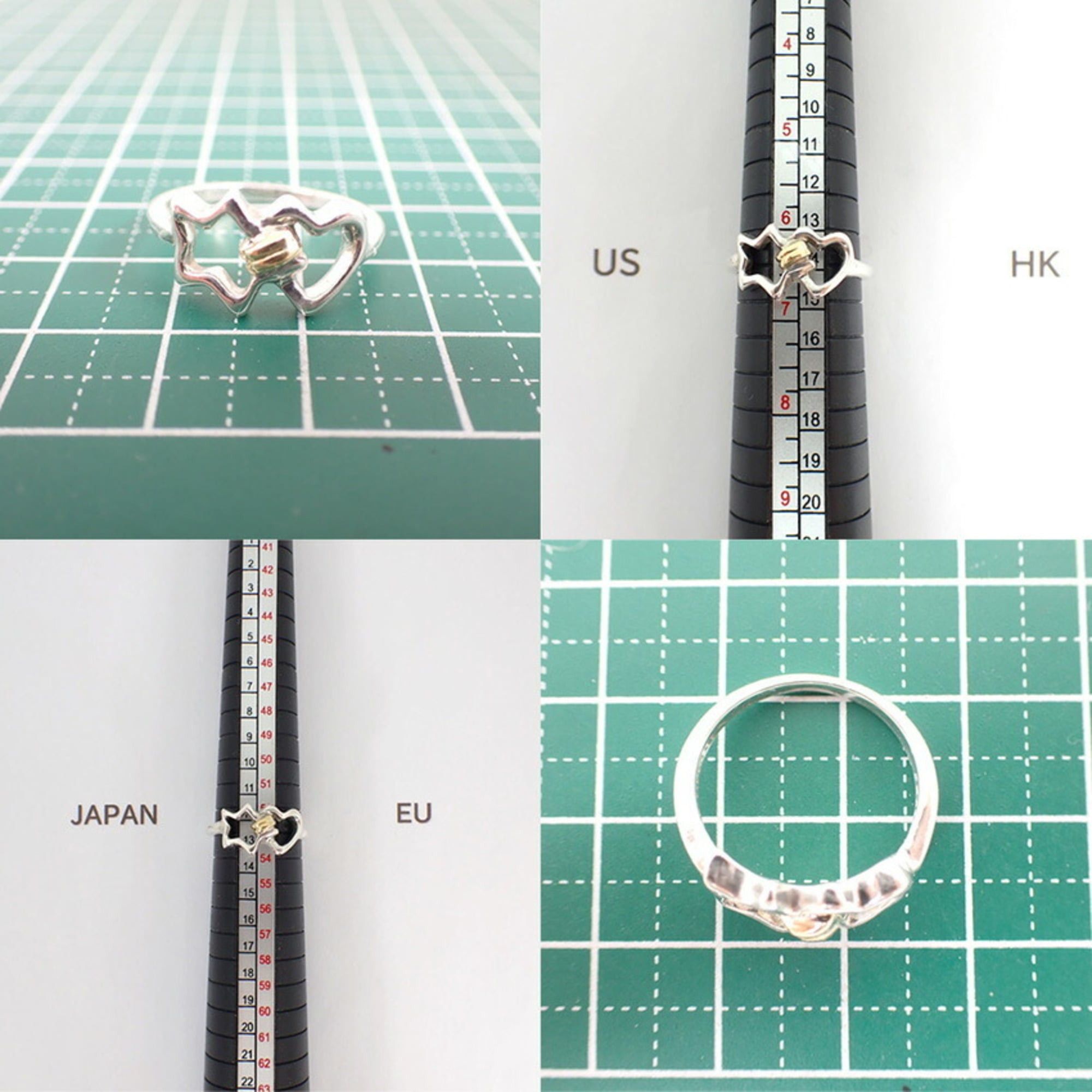Tiffany & Co. TIFFANY & Co. 925 750 Double Star Ring, Size 13 Size ONE SIZE - 10 Thumbnail