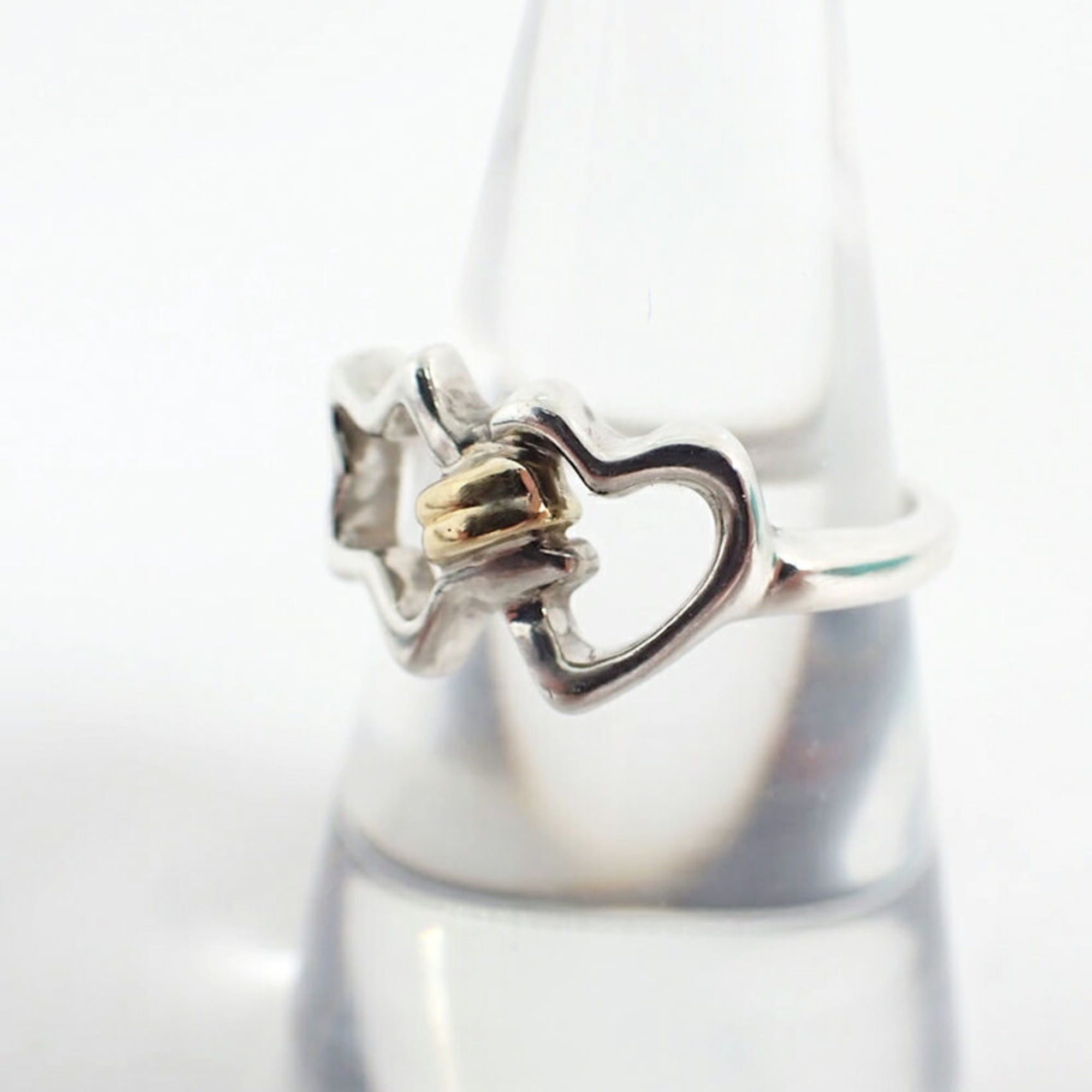 Tiffany & Co. TIFFANY & Co. 925 750 Double Star Ring, Size 13 Size ONE SIZE - 4 Thumbnail