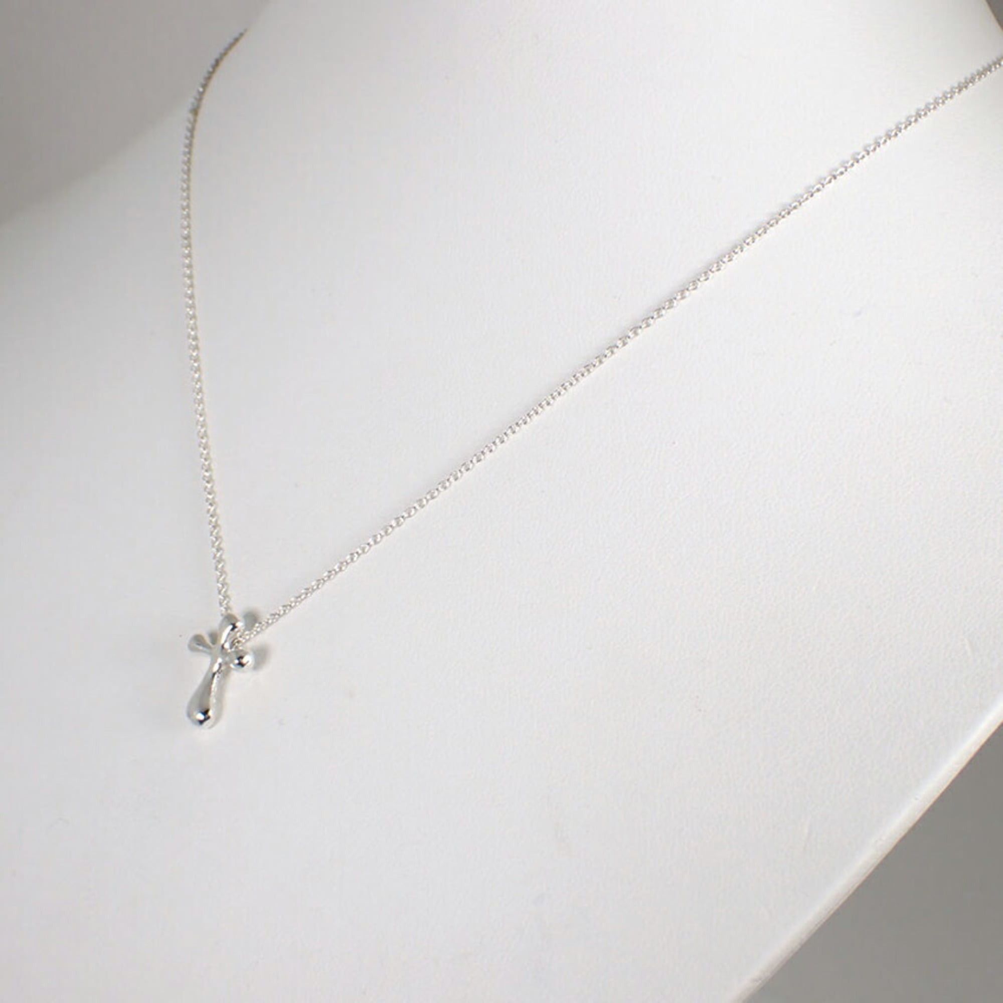 Tiffany & Co. TIFFANY & Co. 925 Small Cross Pendant Necklace Size ONE SIZE - 5 Thumbnail