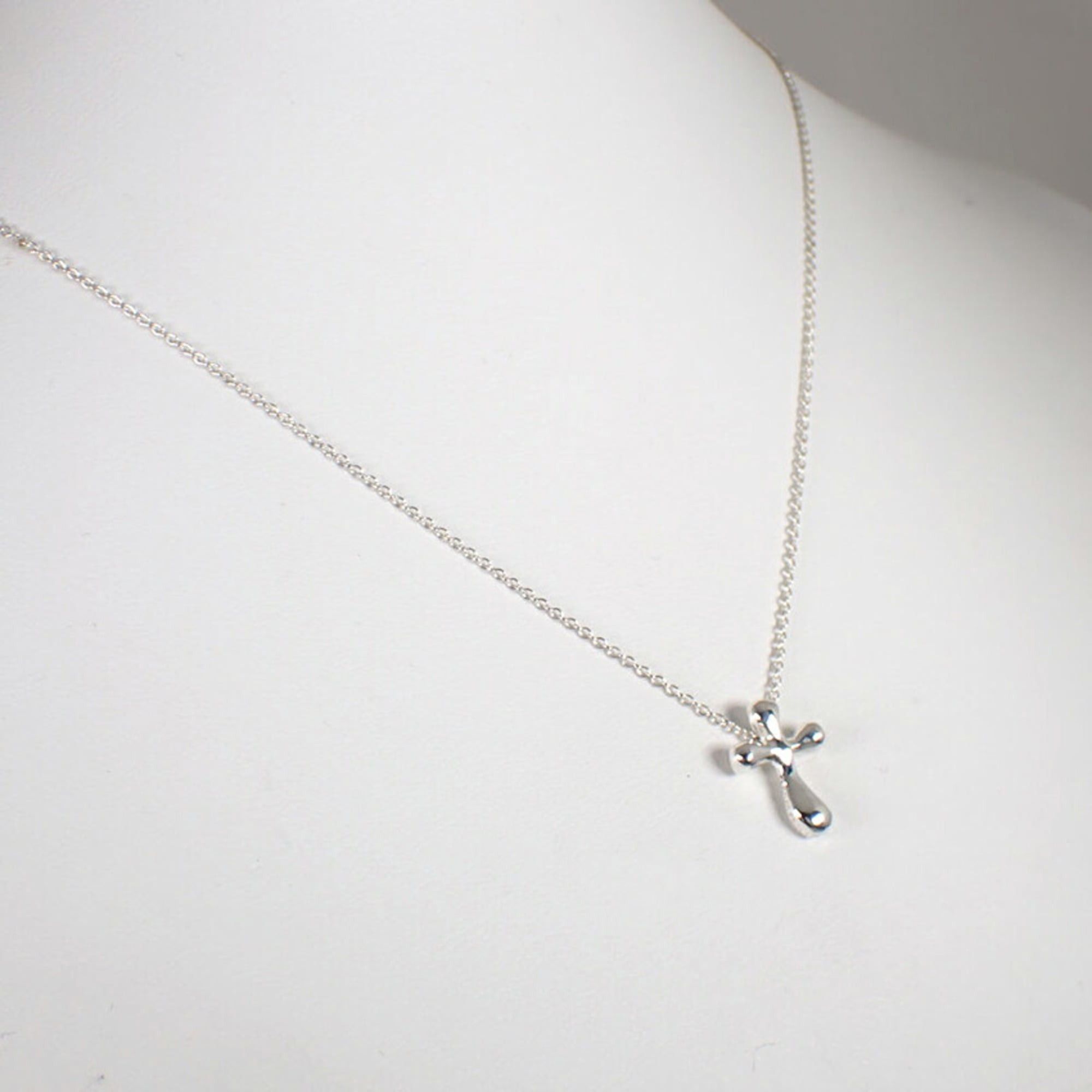 Tiffany & Co. TIFFANY & Co. 925 Small Cross Pendant Necklace Size ONE SIZE - 4 Thumbnail