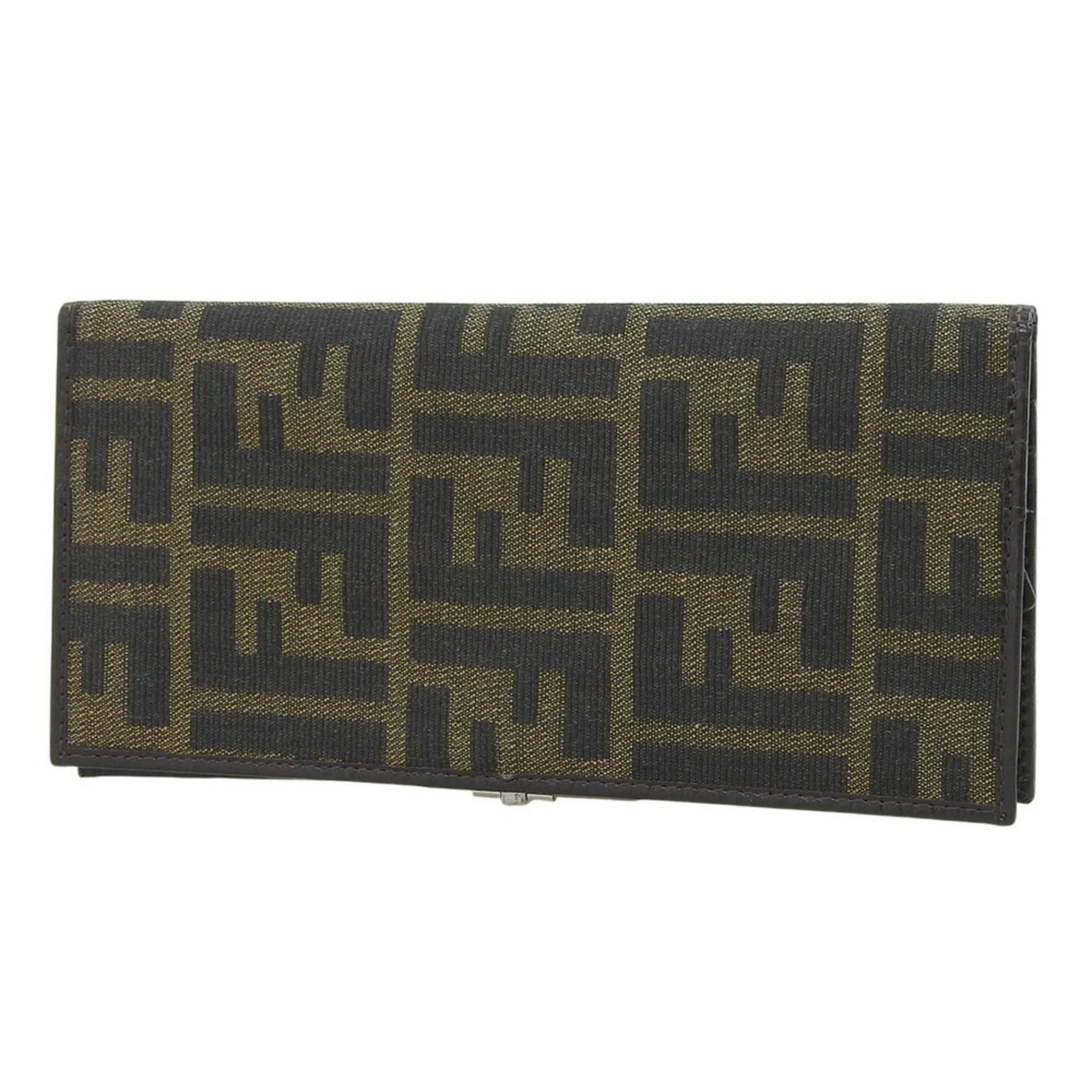 Fendi Fendi Zucca pattern long wallet 15827 canvas brown FF Size ONE SIZE - 2 Thumbnail