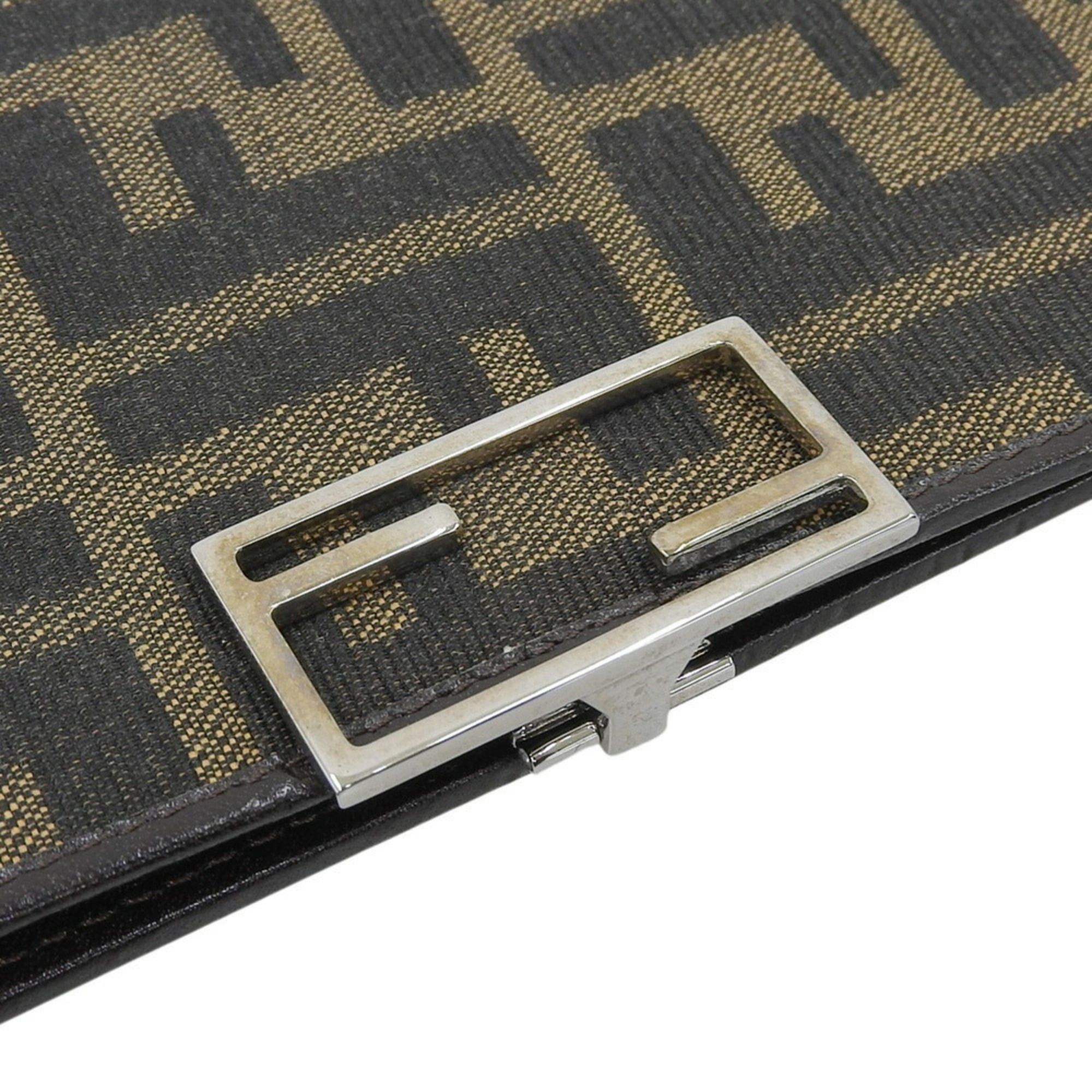 Fendi Fendi Zucca pattern long wallet 15827 canvas brown FF Size ONE SIZE - 6 Thumbnail