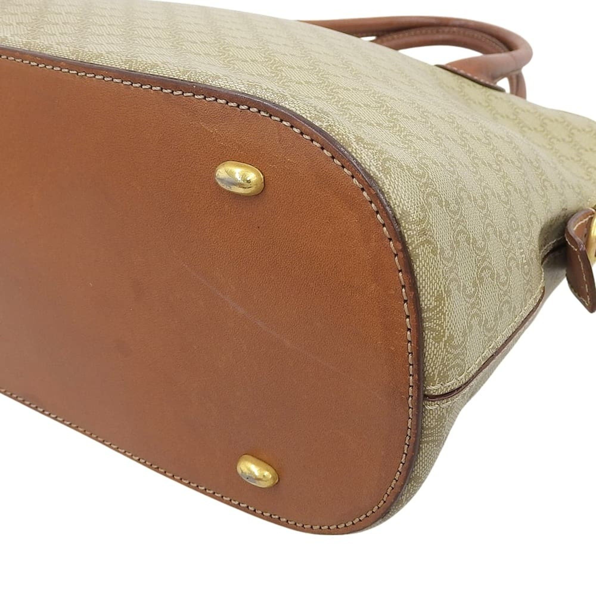 Celine Celine Macadam pattern Bolide-style handbag M95 Beige x Brown Size ONE SIZE - 4 Thumbnail