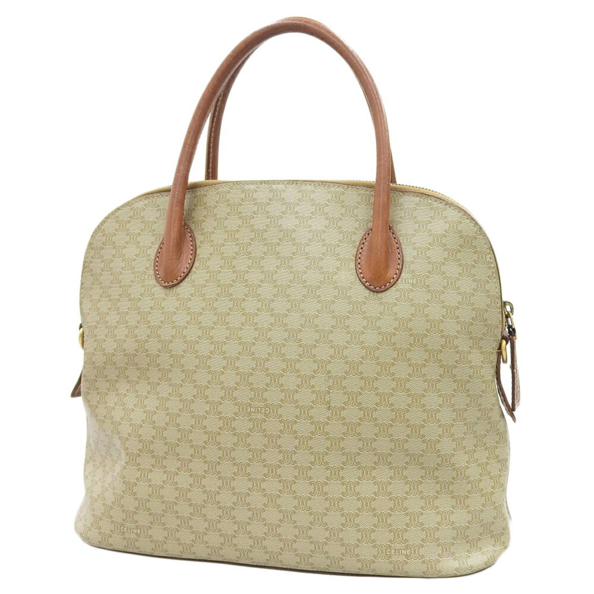 Celine Celine Macadam pattern Bolide-style handbag M95 Beige x Brown Size ONE SIZE - 2 Thumbnail