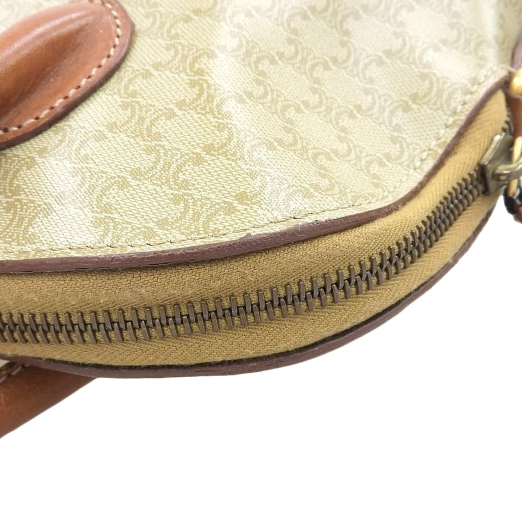 Celine Celine Macadam pattern Bolide-style handbag M95 Beige x Brown Size ONE SIZE - 7 Thumbnail