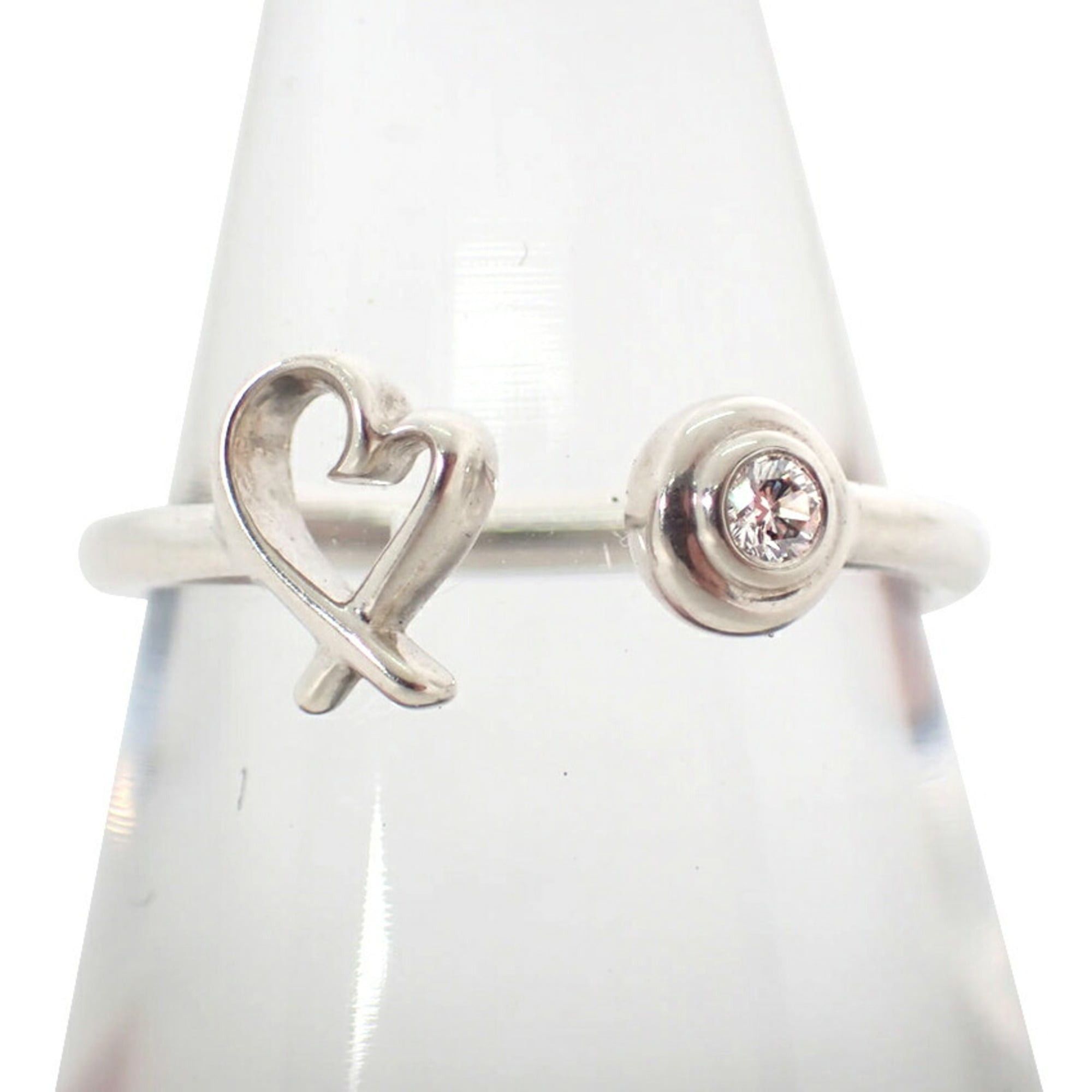 Tiffany & Co. TIFFANY & Co. 925 Diamond 1pc Loving Heart Wire Ring, Size 10 Size ONE SIZE - 2 Thumbnail