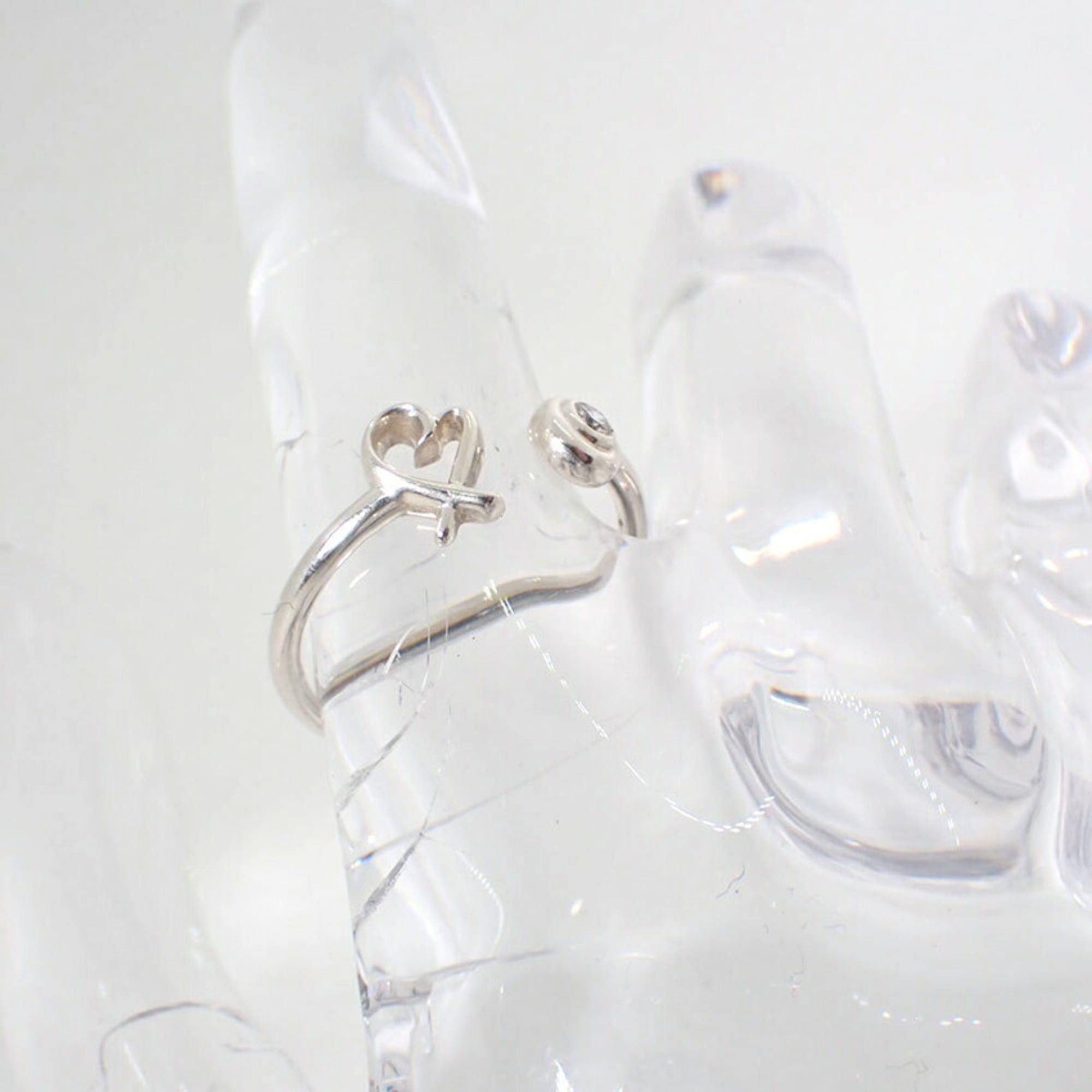 Tiffany & Co. TIFFANY & Co. 925 Diamond 1pc Loving Heart Wire Ring, Size 10 Size ONE SIZE - 8 Thumbnail
