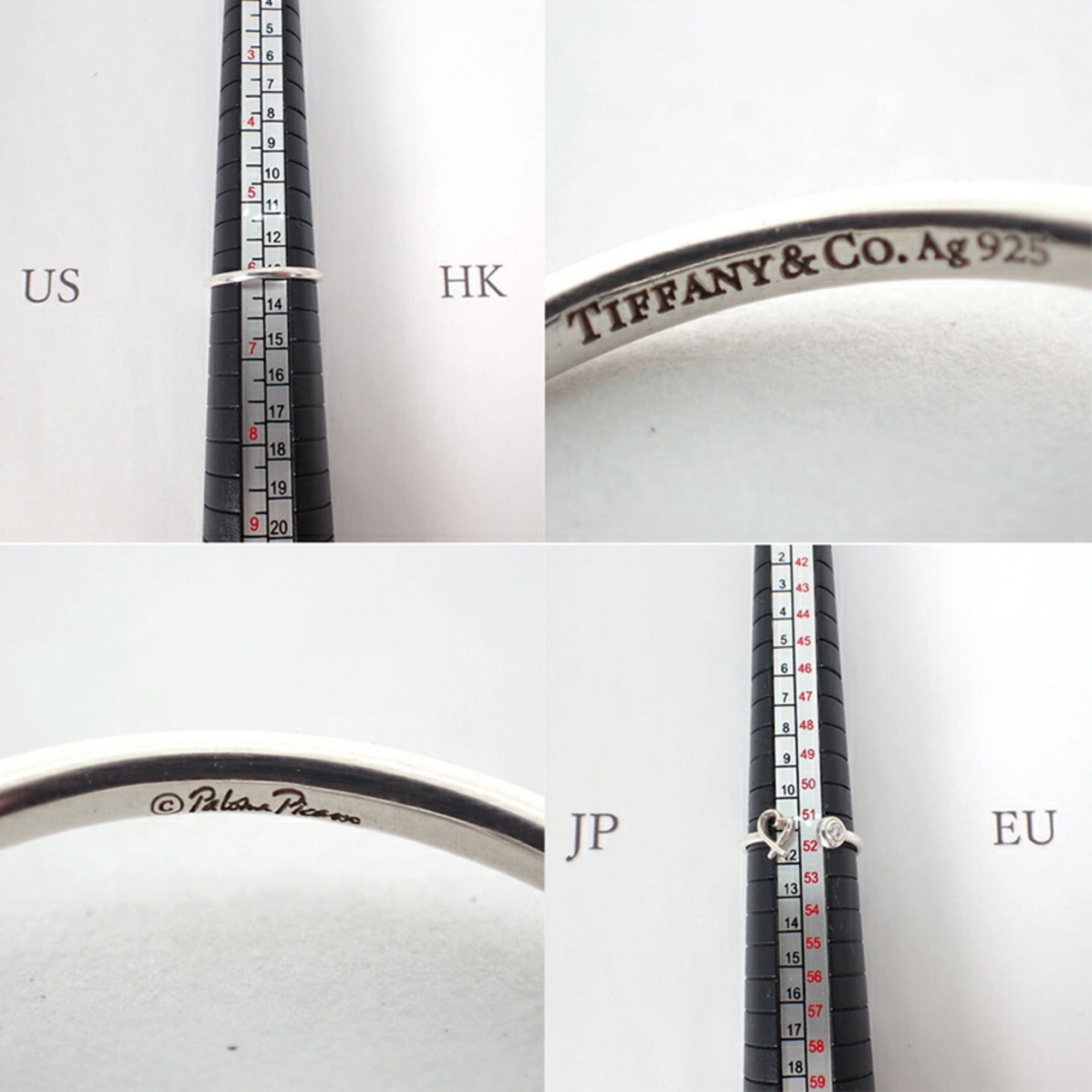 Tiffany & Co. TIFFANY & Co. 925 Diamond 1pc Loving Heart Wire Ring, Size 10 Size ONE SIZE - 9 Thumbnail