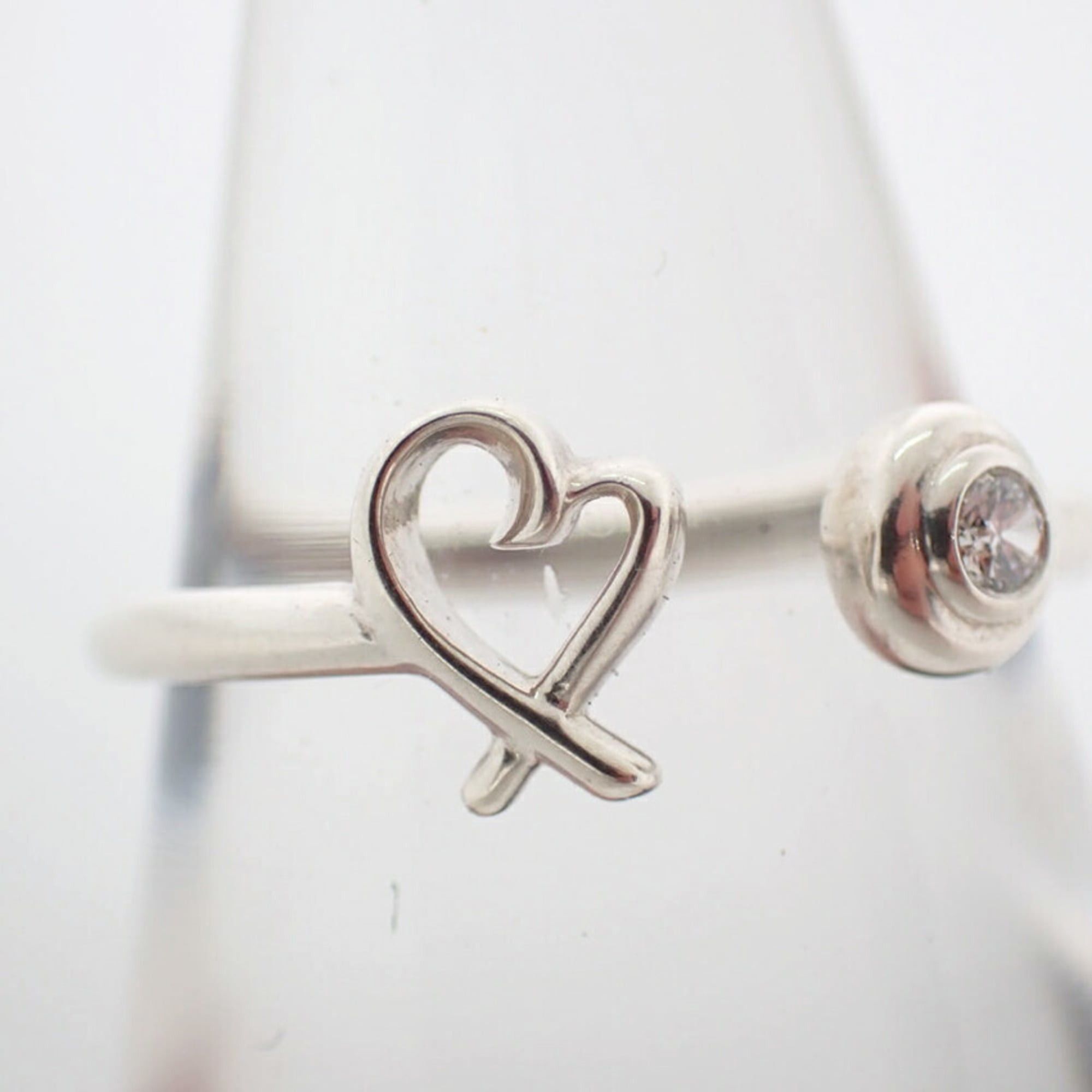 Tiffany & Co. TIFFANY & Co. 925 Diamond 1pc Loving Heart Wire Ring, Size 10 Size ONE SIZE - 3 Thumbnail