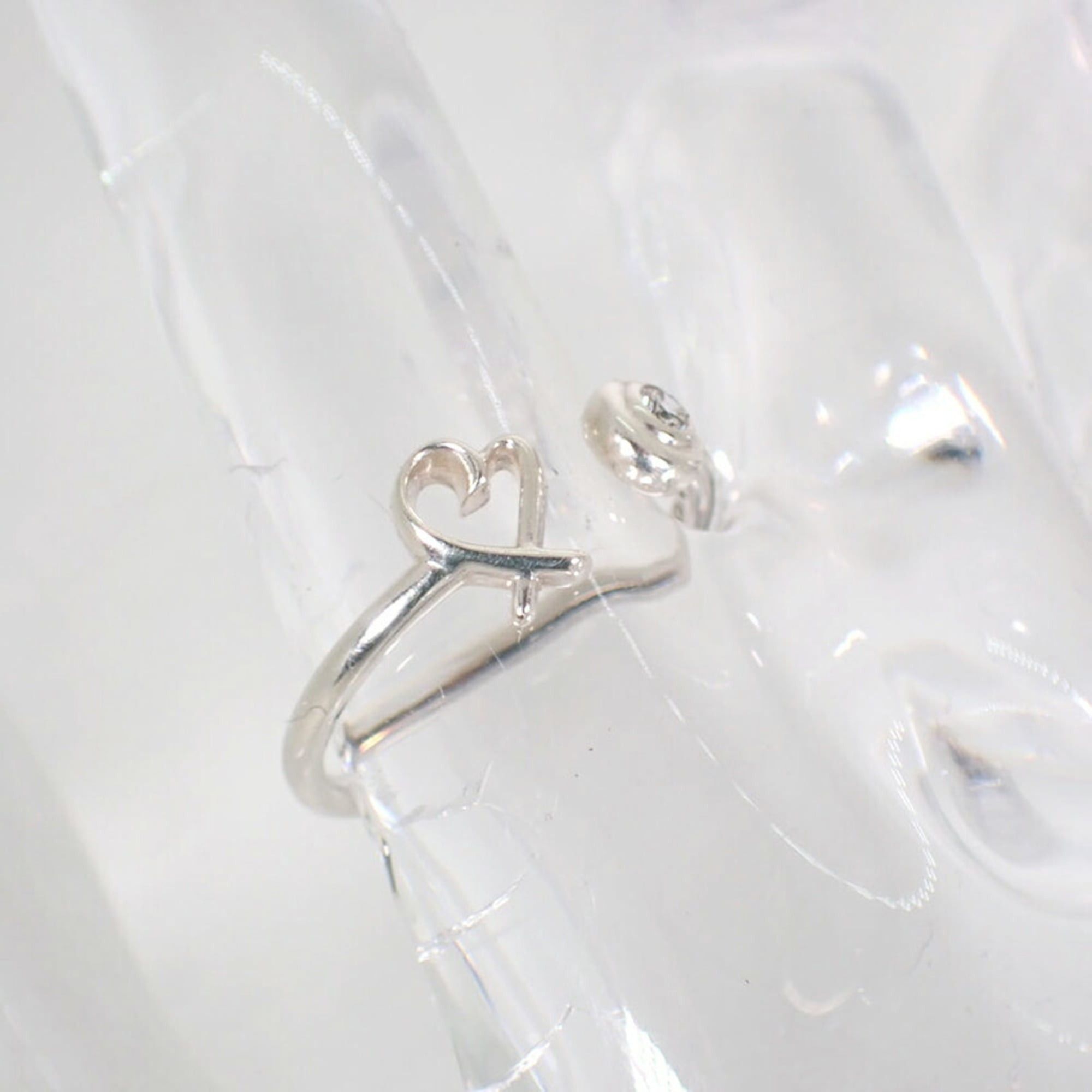 Tiffany & Co. TIFFANY & Co. 925 Diamond 1pc Loving Heart Wire Ring, Size 10 Size ONE SIZE - 7 Thumbnail