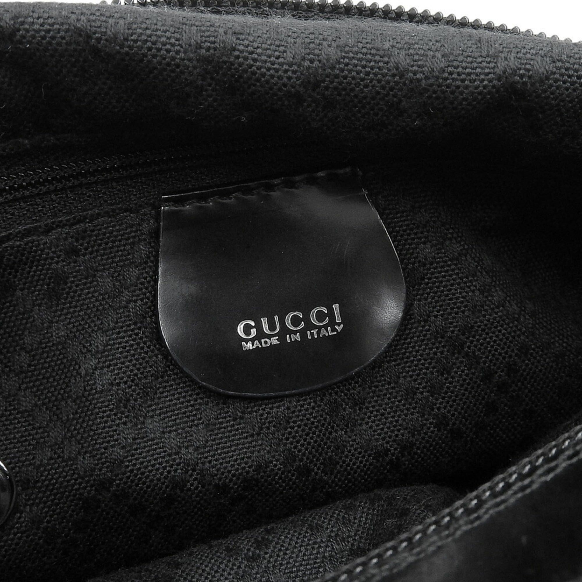 Gucci Gucci Bamboo Handbag 000 1956 0531 Canvas x Black Size ONE SIZE - 8 Thumbnail