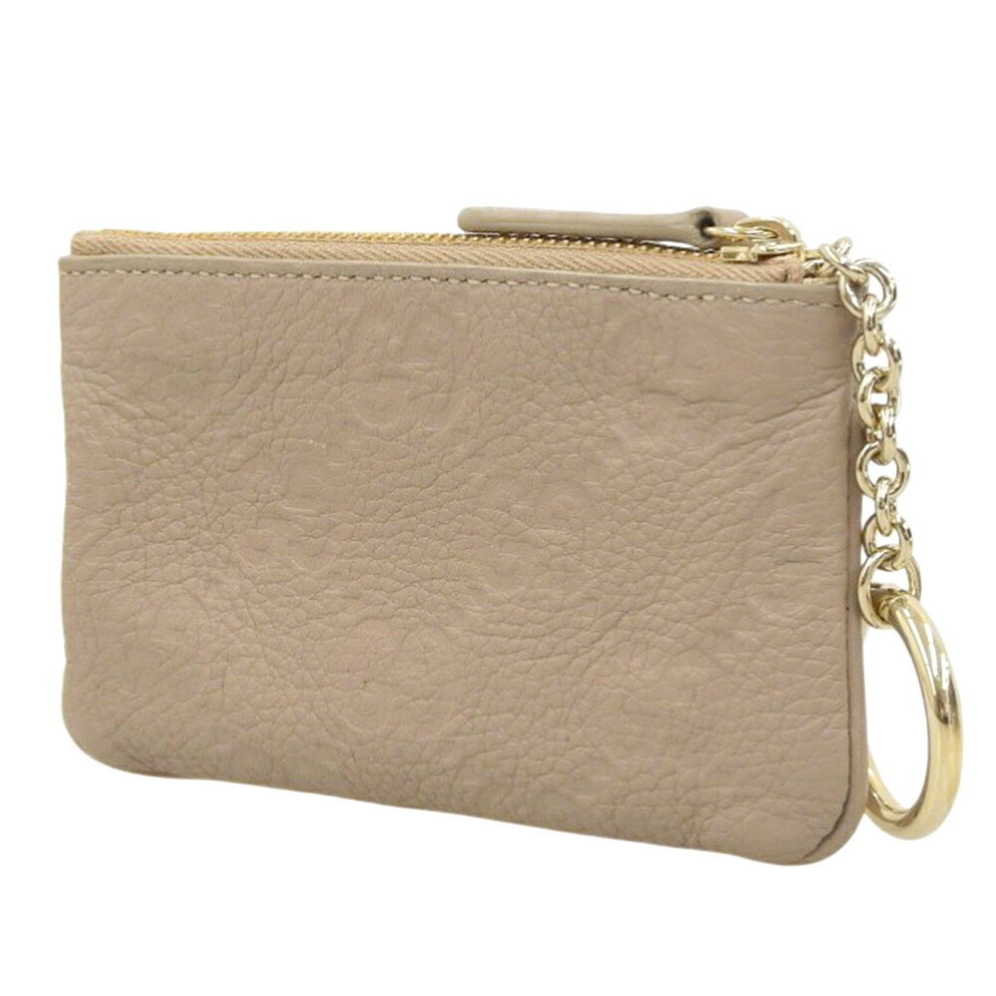 Gucci Gucci GG Emblem Key Case 815891 2184 Leather Beige Size ONE SIZE - 2 Thumbnail