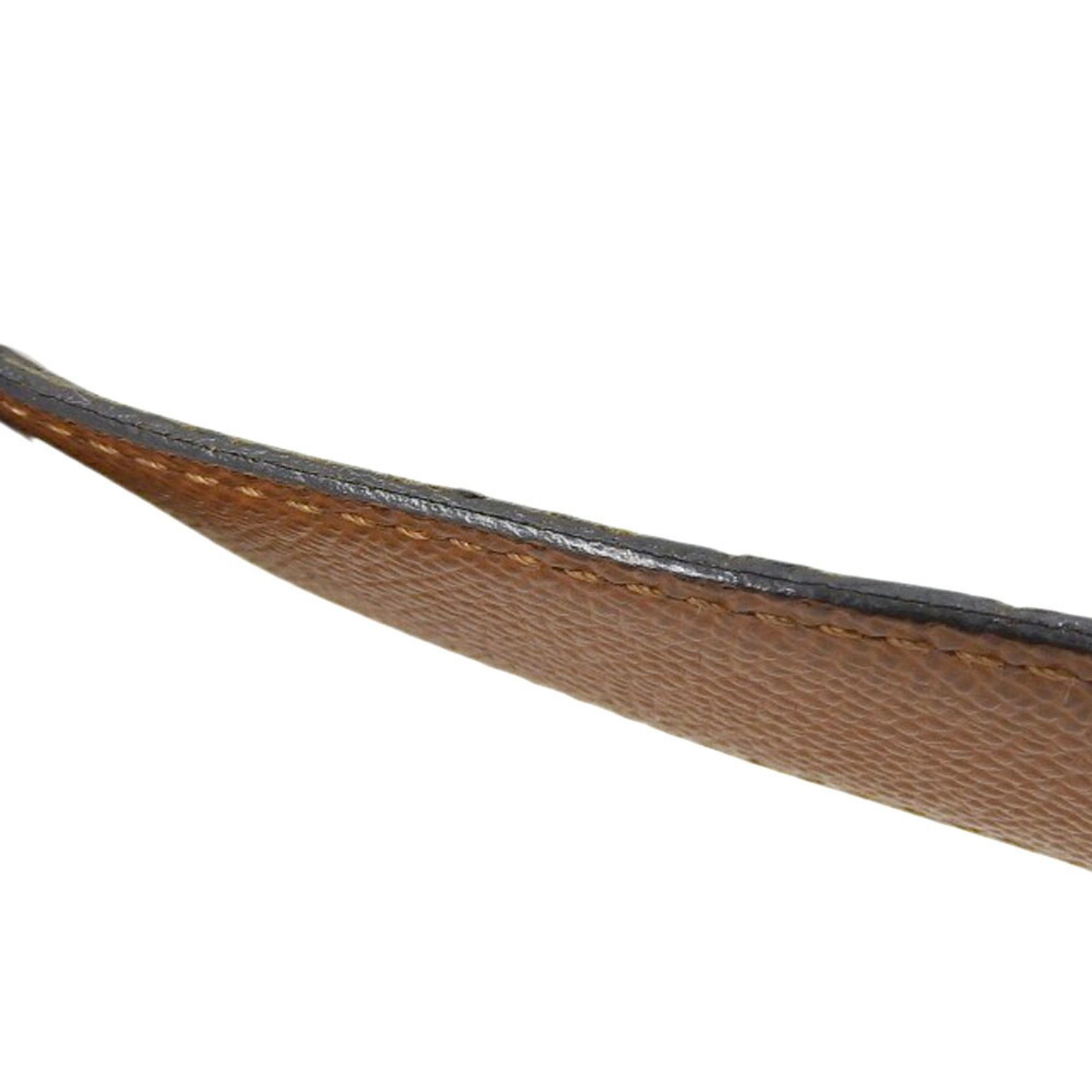 Bvlgari Bulgari BVLGARI waist belt, metal and leather, black brown, reversible. Size ONE SIZE - 6 Thumbnail