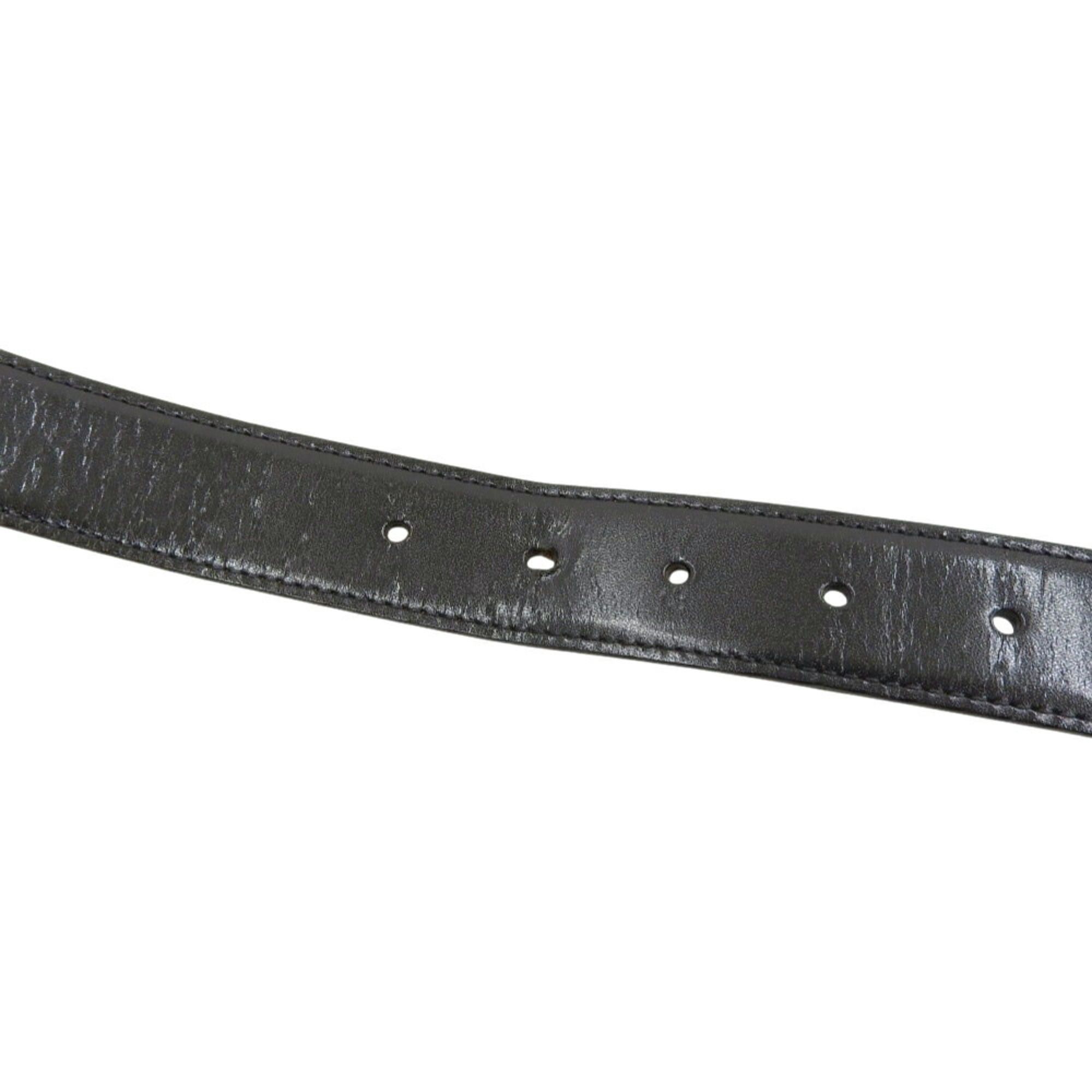 Bvlgari Bulgari BVLGARI waist belt, metal and leather, black brown, reversible. Size ONE SIZE - 5 Thumbnail