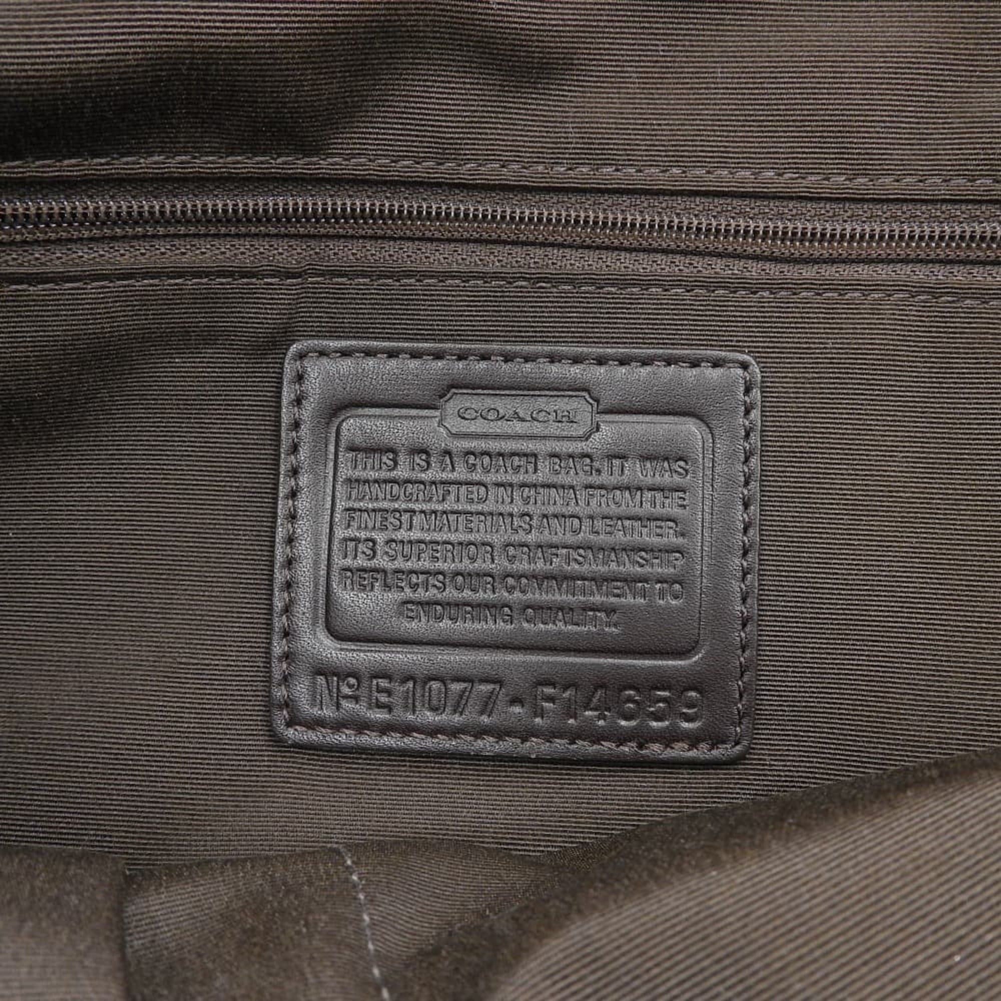Coach Coach Signature Handbag F14659 Tote Bag Canvas Beige x Brown Size ONE SIZE - 9 Thumbnail