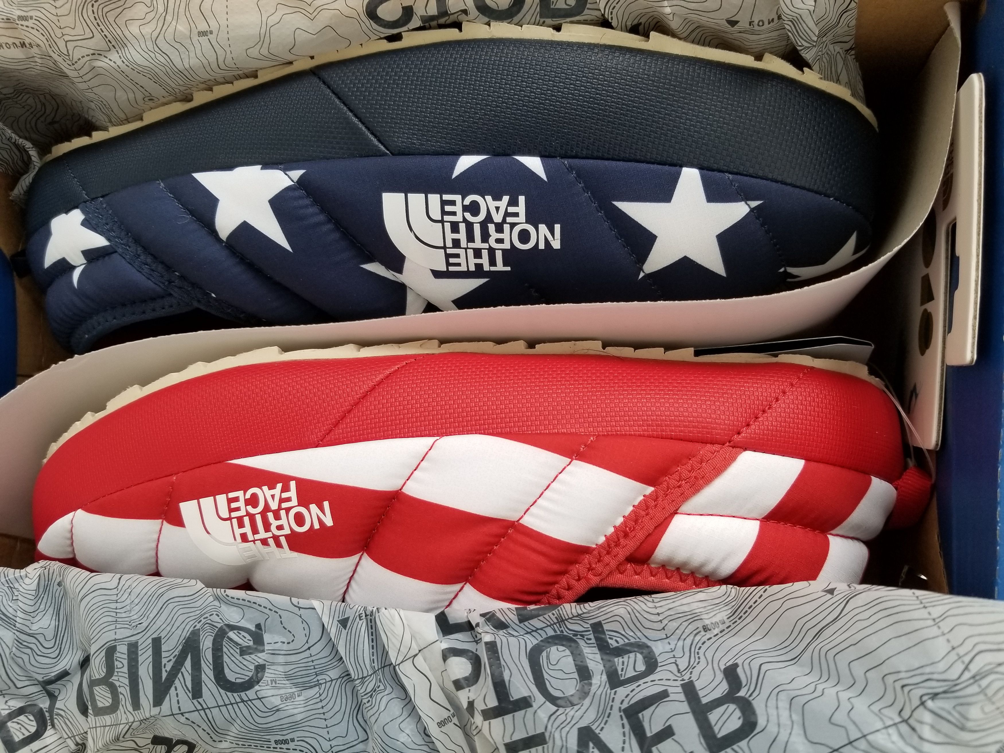 The North Face North Face America Flag Traction Star Mule Slippers Slides Size US 11 / EU 44 - 6 Thumbnail