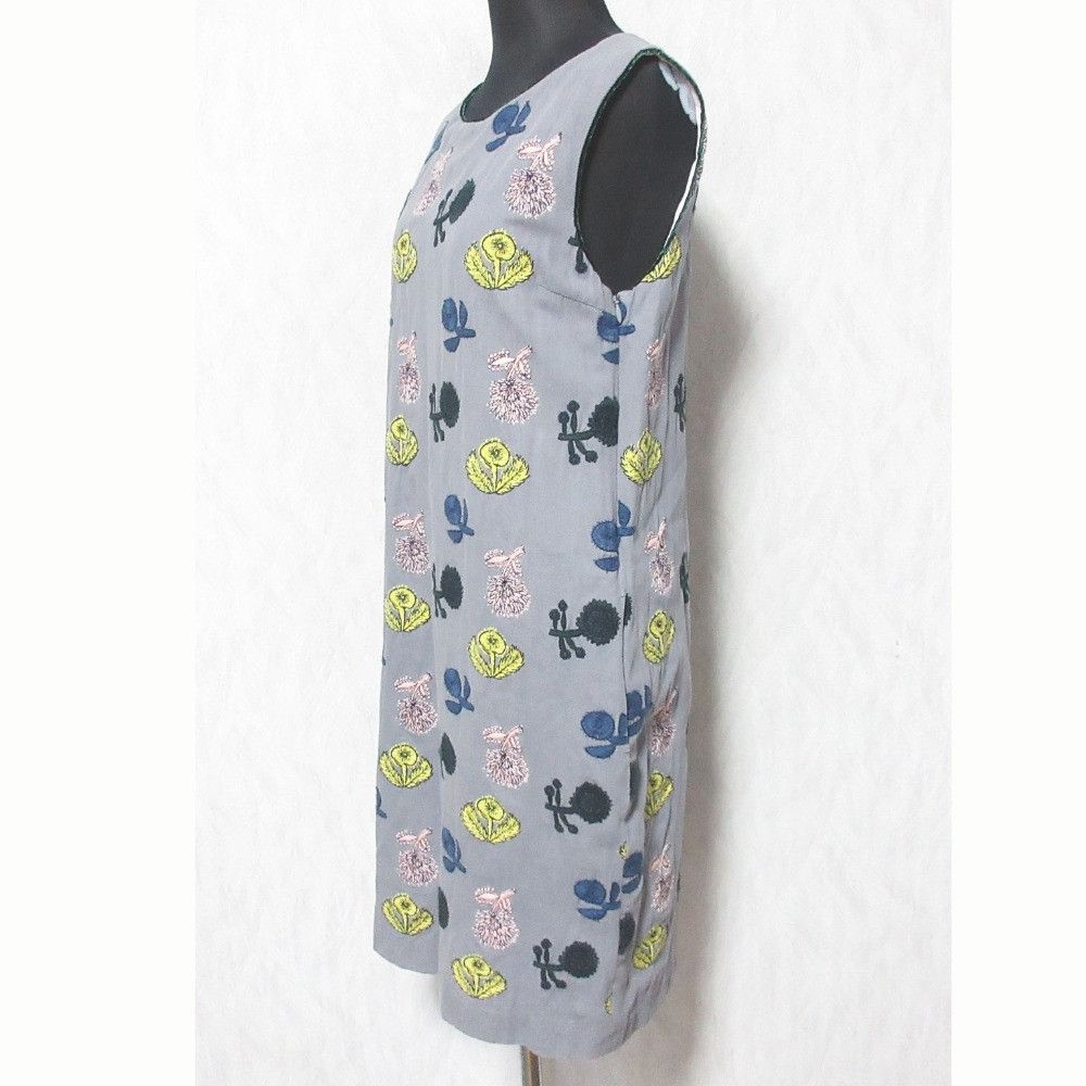 mina perhonen Mina Perhonen mina perhonen quartet embroidered dress Textile Dresses ta3268 DUTY FREE for USA Size ONE SIZE - 3 Thumbnail