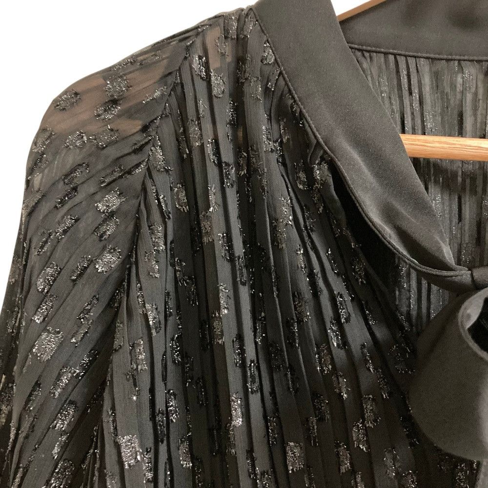 Other Other CORCOVADO dot pleated bow tie blouse long skirt setup Textile Suits DUTY FREE for USA Size ONE SIZE - 3 Thumbnail