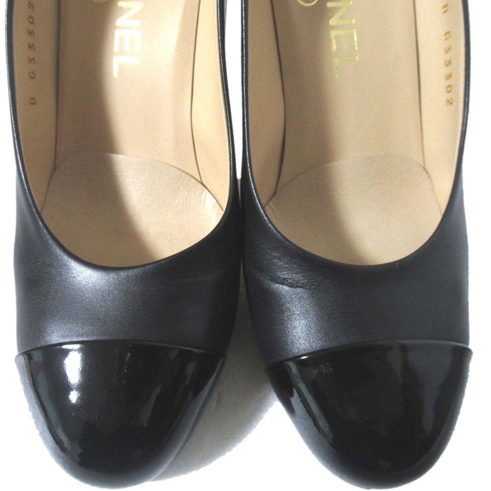 Chanel Chanel Chanel High Heel Pumps Leather Shoes G33302 DUTY FREE for USA Size ONE SIZE - 4 Thumbnail