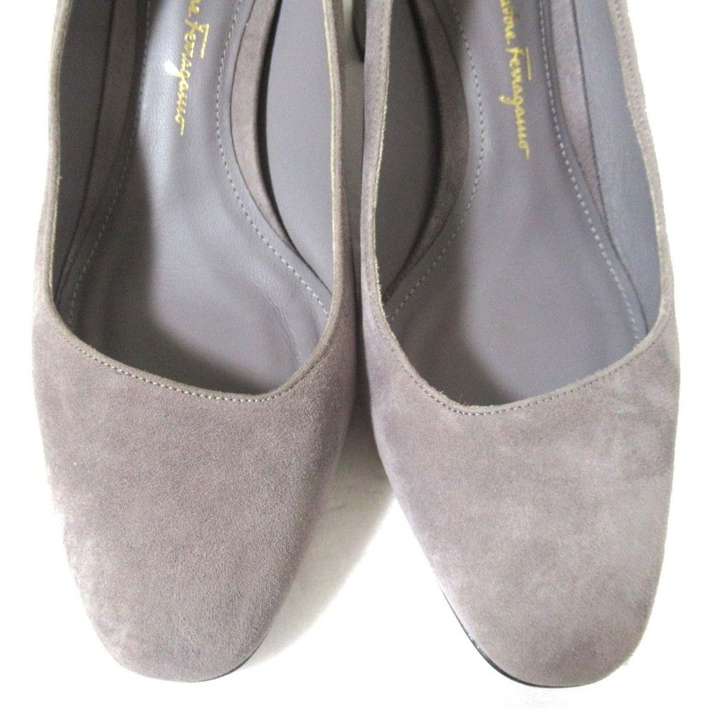 Salvatore Ferragamo Salvatore Ferragamo Salvatore Ferragamo Suede Chunky Heel Pumps Leather Shoes DUTY FREE for USA Size ONE SIZE - 4 Thumbnail
