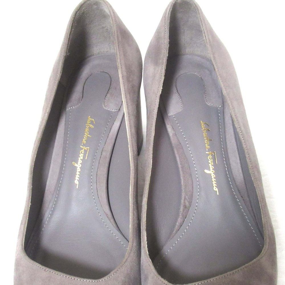 Salvatore Ferragamo Salvatore Ferragamo Salvatore Ferragamo Suede Chunky Heel Pumps Leather Shoes DUTY FREE for USA Size ONE SIZE - 5 Thumbnail