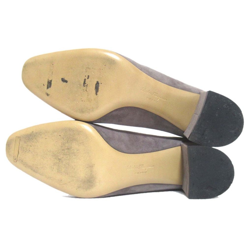 Salvatore Ferragamo Salvatore Ferragamo Salvatore Ferragamo Suede Chunky Heel Pumps Leather Shoes DUTY FREE for USA Size ONE SIZE - 7 Thumbnail