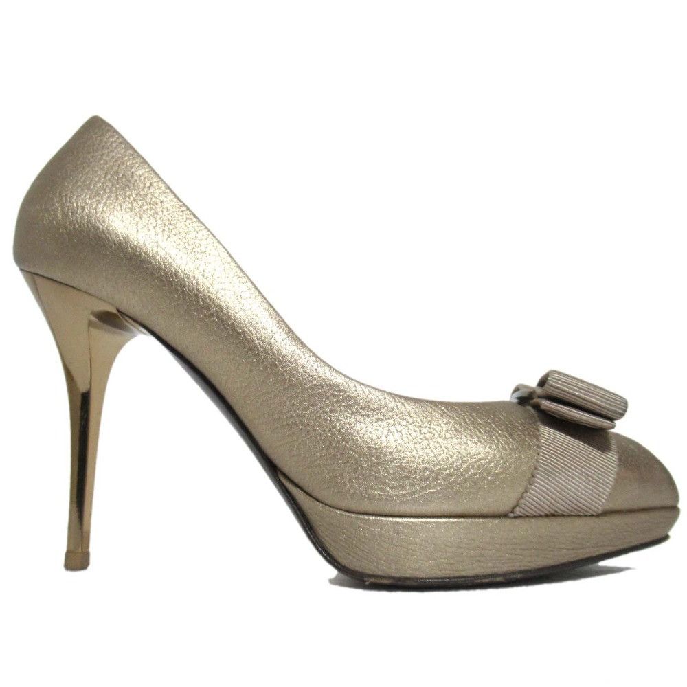 Salvatore Ferragamo Salvatore Ferragamo Salvatore Ferragamo leather high heel peep toe pumps Leather Shoes DUTY FREE for USA Size ONE SIZE - 2 Thumbnail