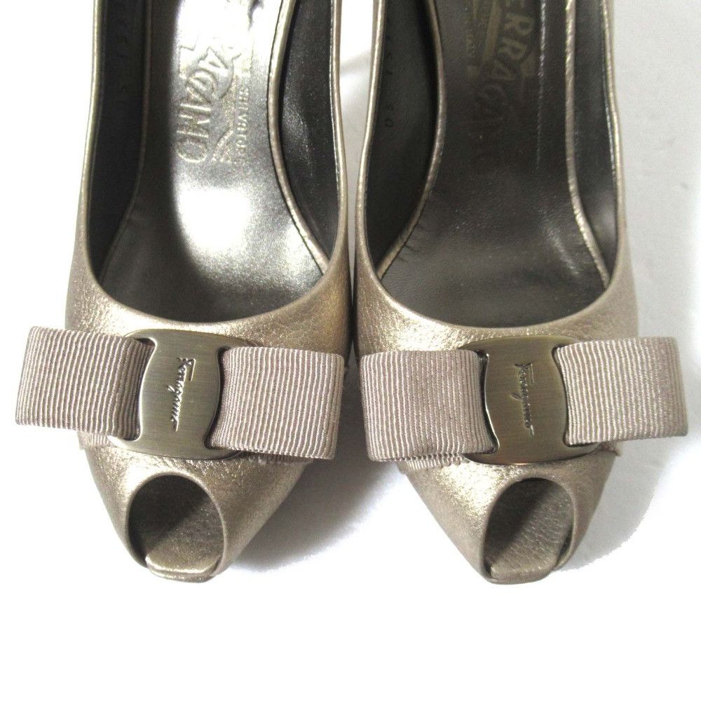 Salvatore Ferragamo Salvatore Ferragamo Salvatore Ferragamo leather high heel peep toe pumps Leather Shoes DUTY FREE for USA Size ONE SIZE - 4 Thumbnail