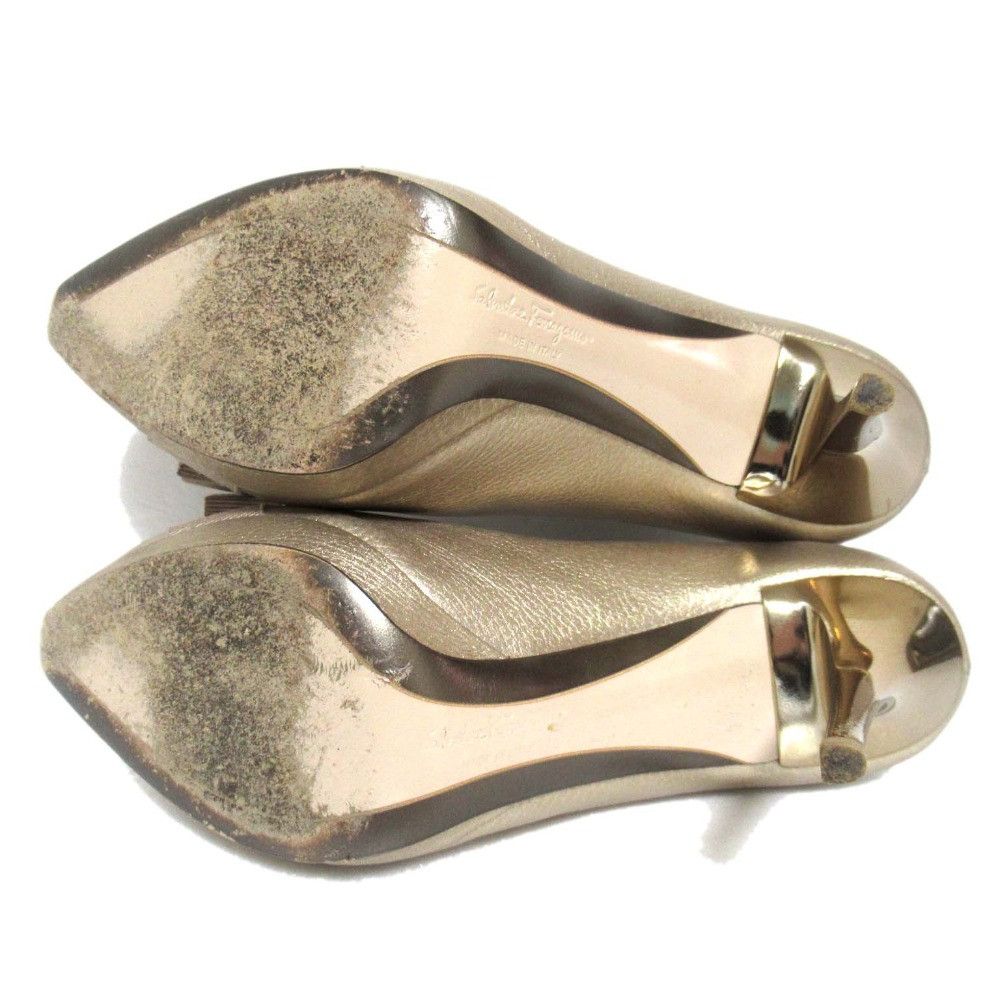 Salvatore Ferragamo Salvatore Ferragamo Salvatore Ferragamo leather high heel peep toe pumps Leather Shoes DUTY FREE for USA Size ONE SIZE - 9 Thumbnail